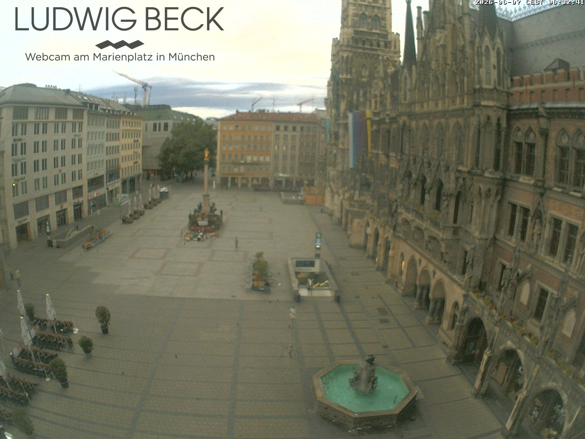 Archiv Foto Webcam am Marienplatz München
