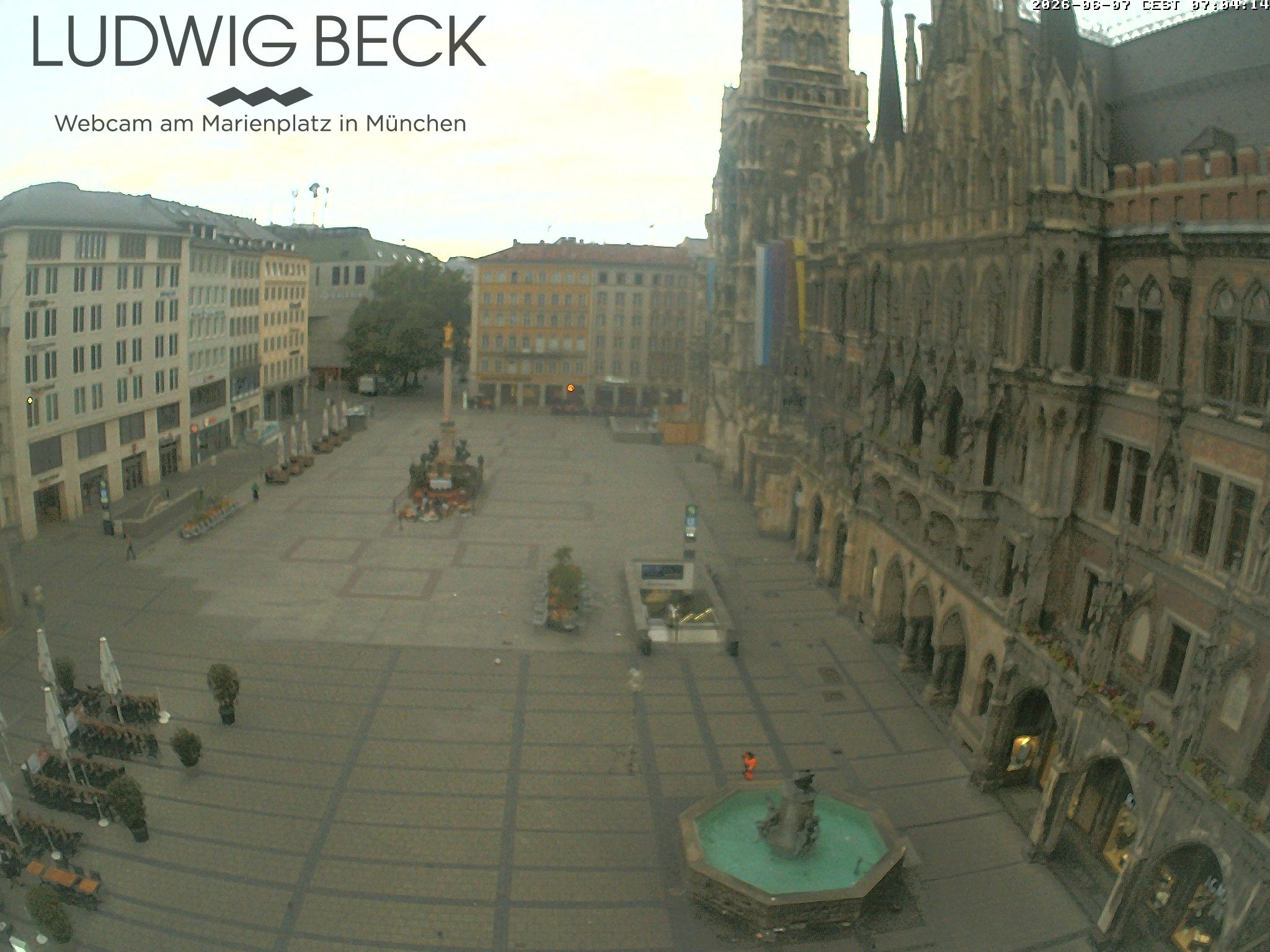 Archiv Foto Webcam am Marienplatz München