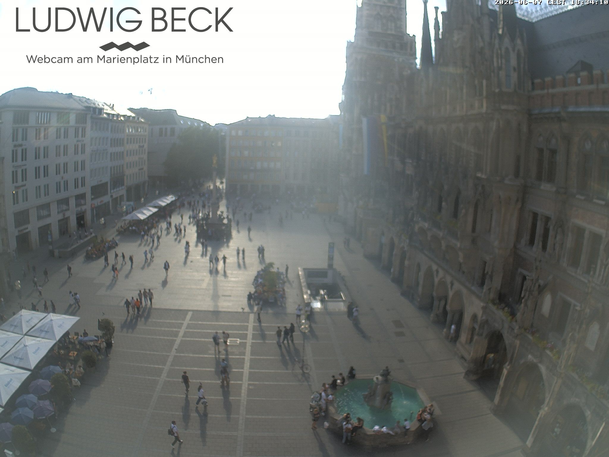Archiv Foto Webcam am Marienplatz München