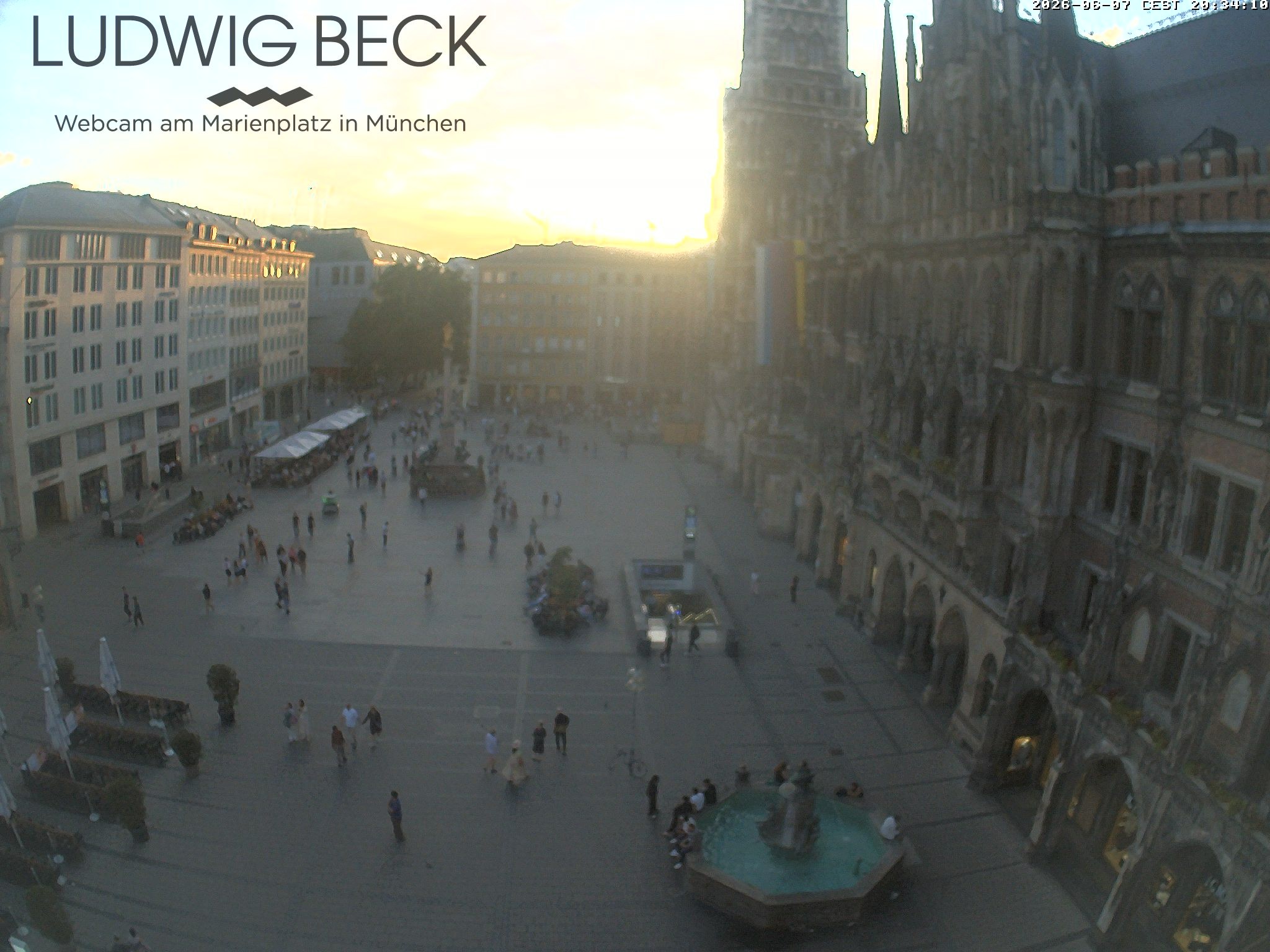 Archiv Foto Webcam am Marienplatz München