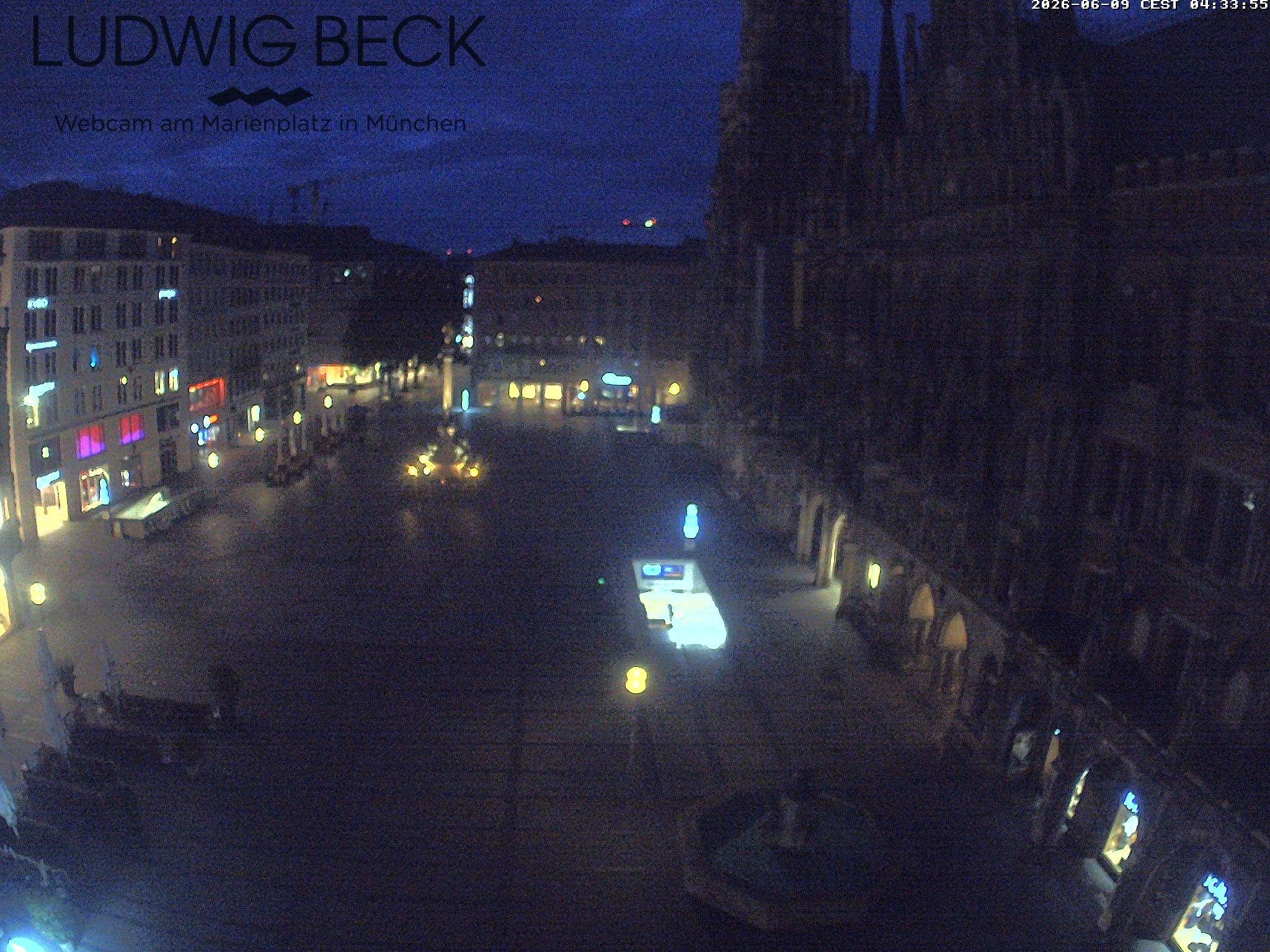 Archiv Foto Webcam am Marienplatz München