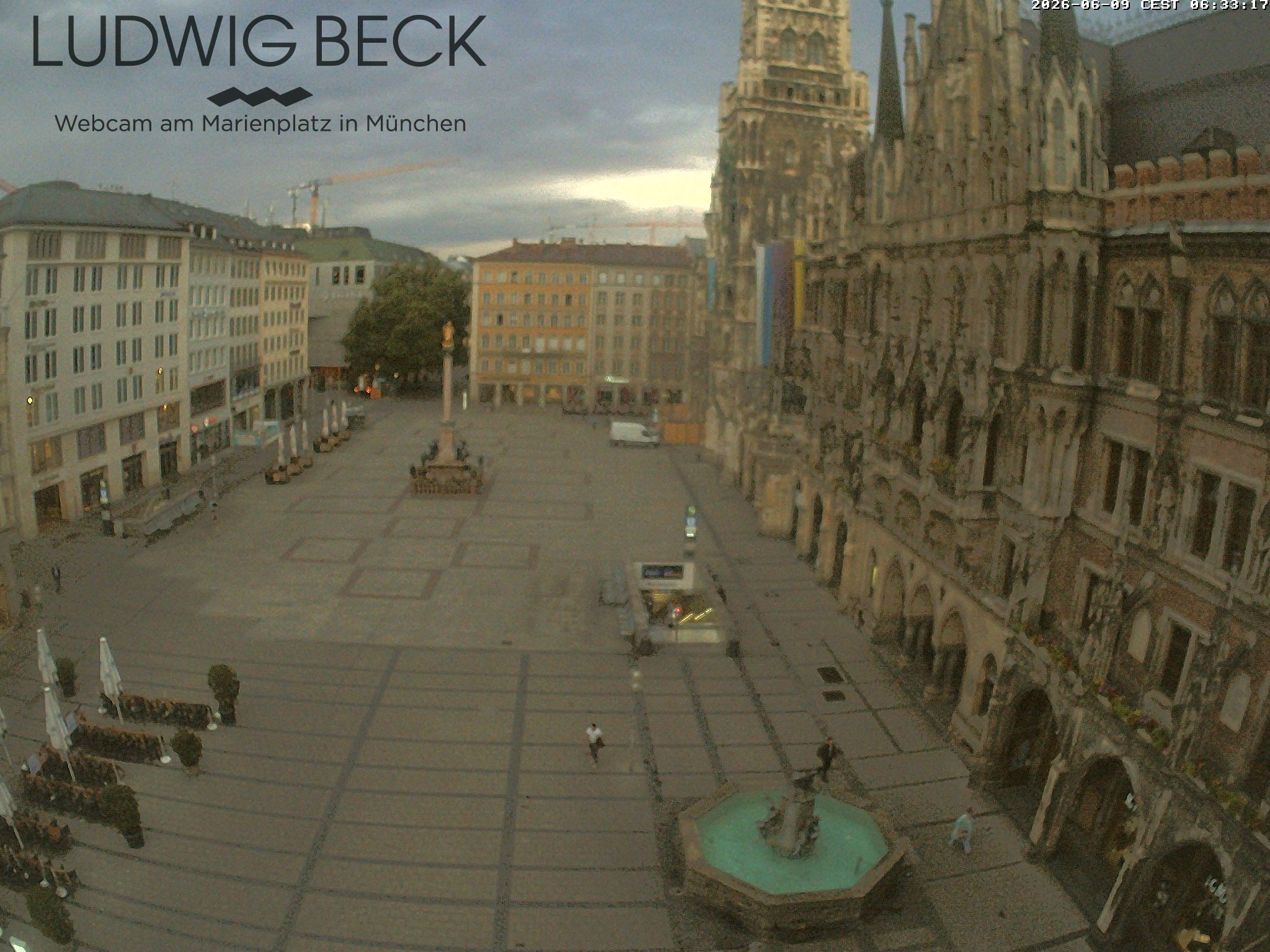 Archiv Foto Webcam am Marienplatz München