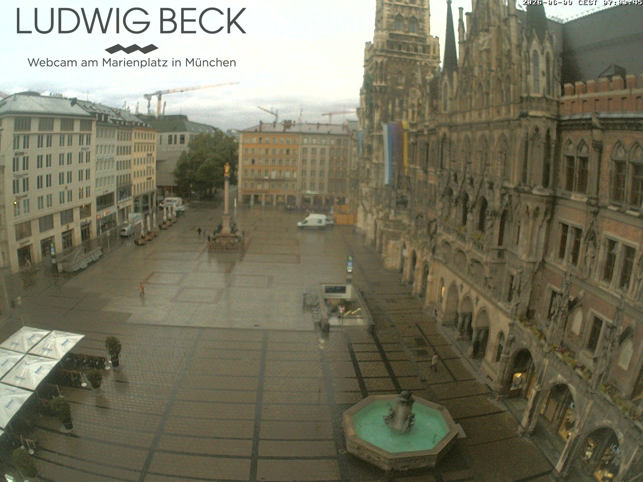 Archiv Foto Webcam am Marienplatz München