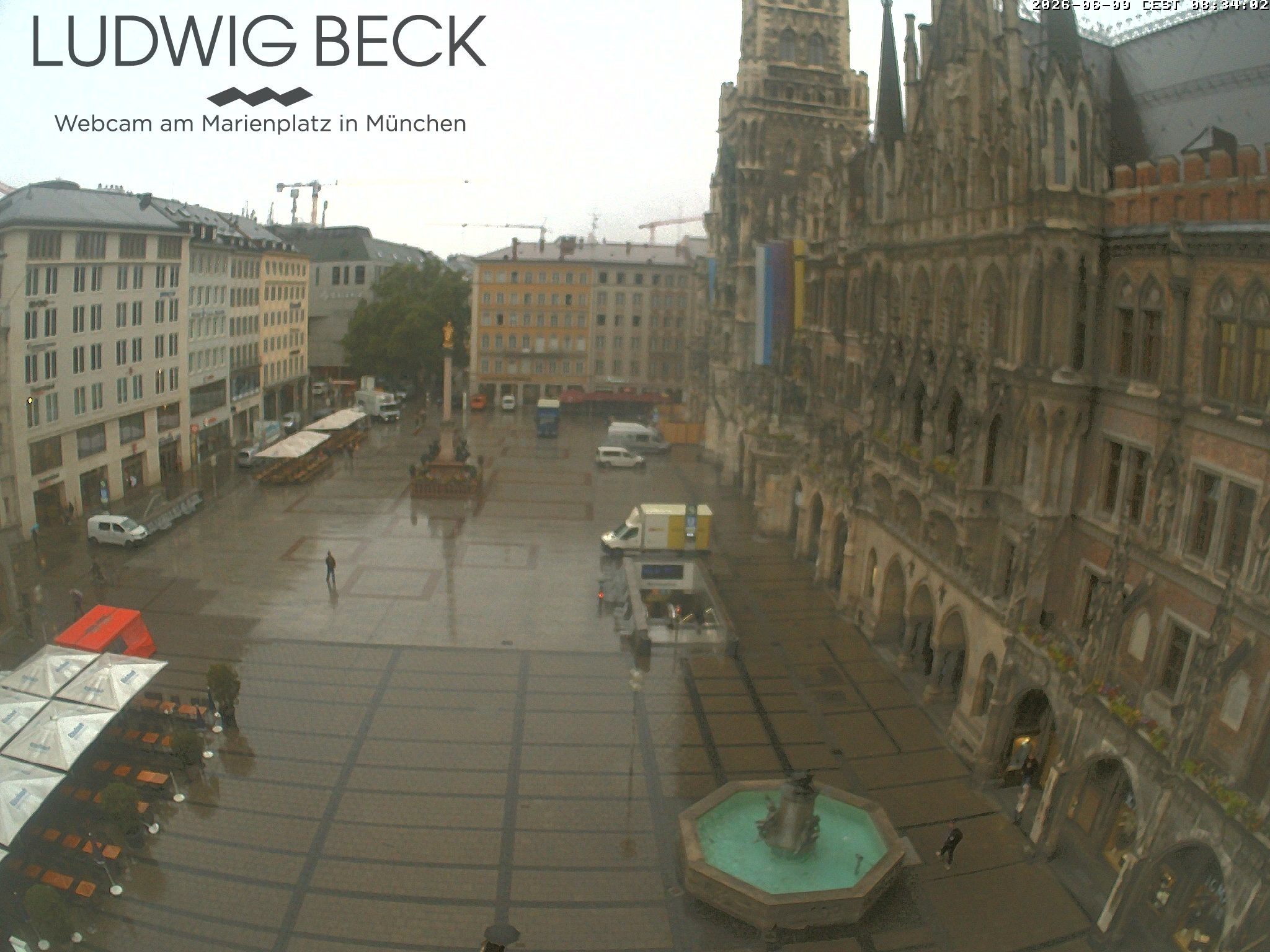 Archiv Foto Webcam am Marienplatz München