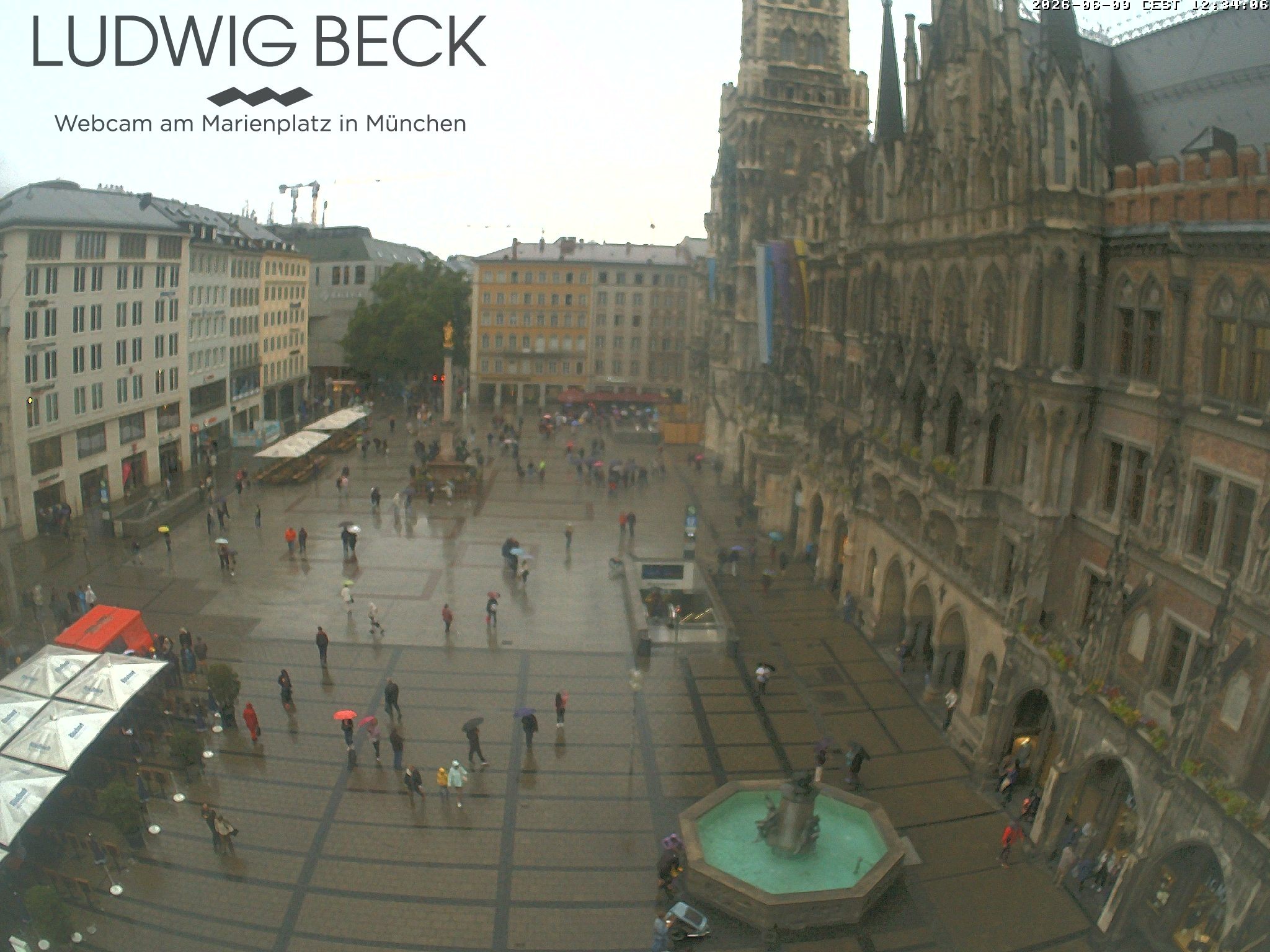 Archiv Foto Webcam am Marienplatz München