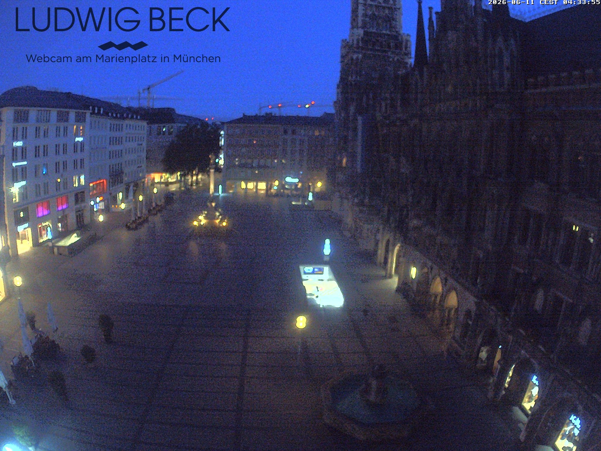 Archiv Foto Webcam am Marienplatz München