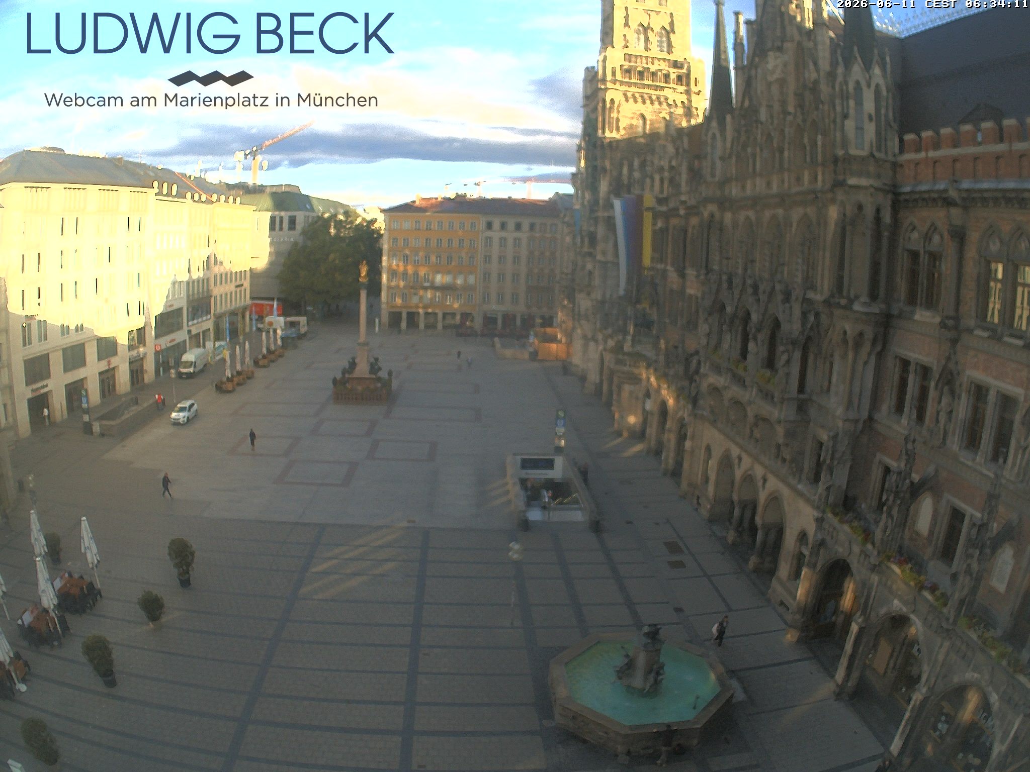 Archiv Foto Webcam am Marienplatz München