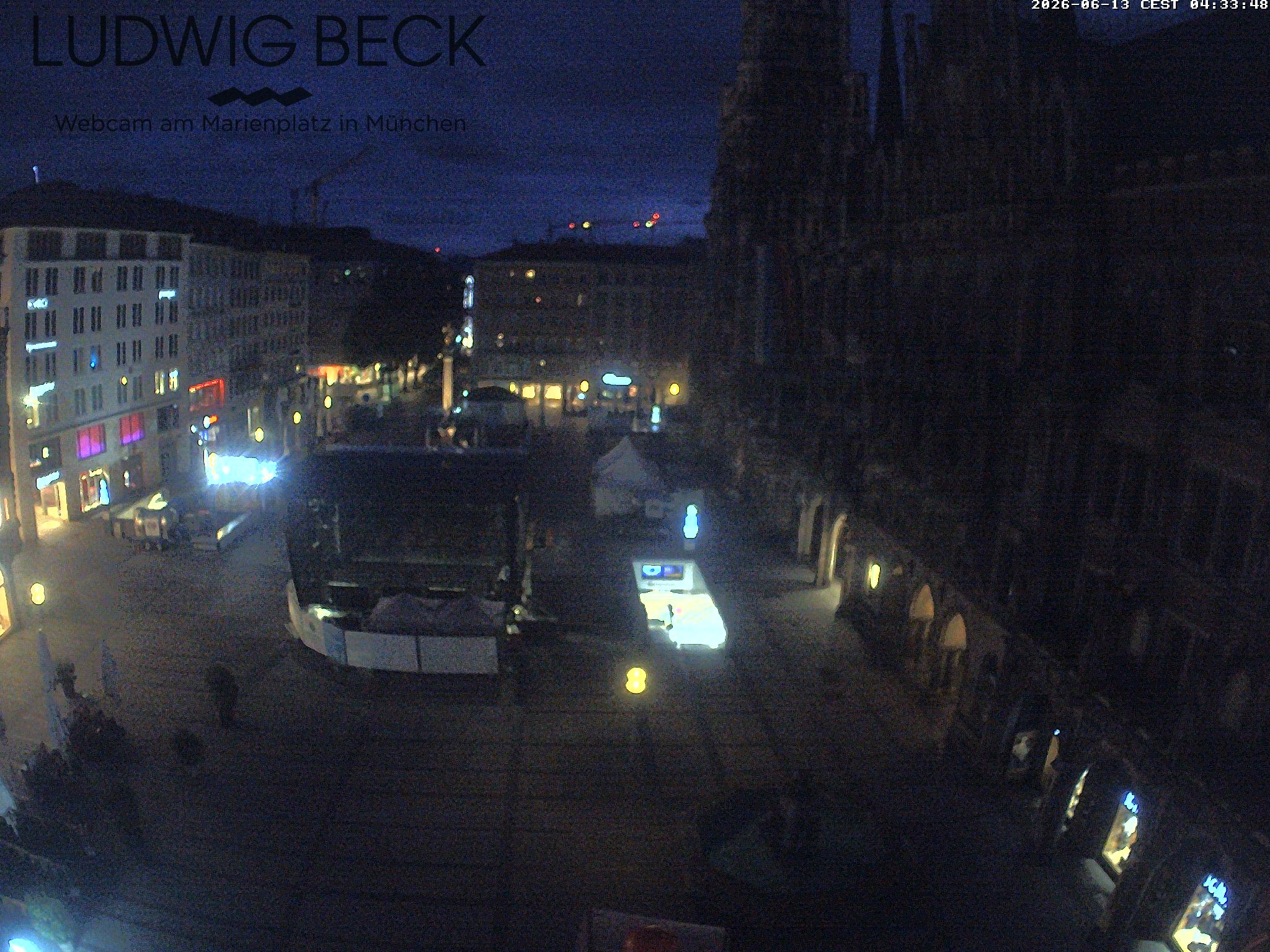 Archiv Foto Webcam am Marienplatz München