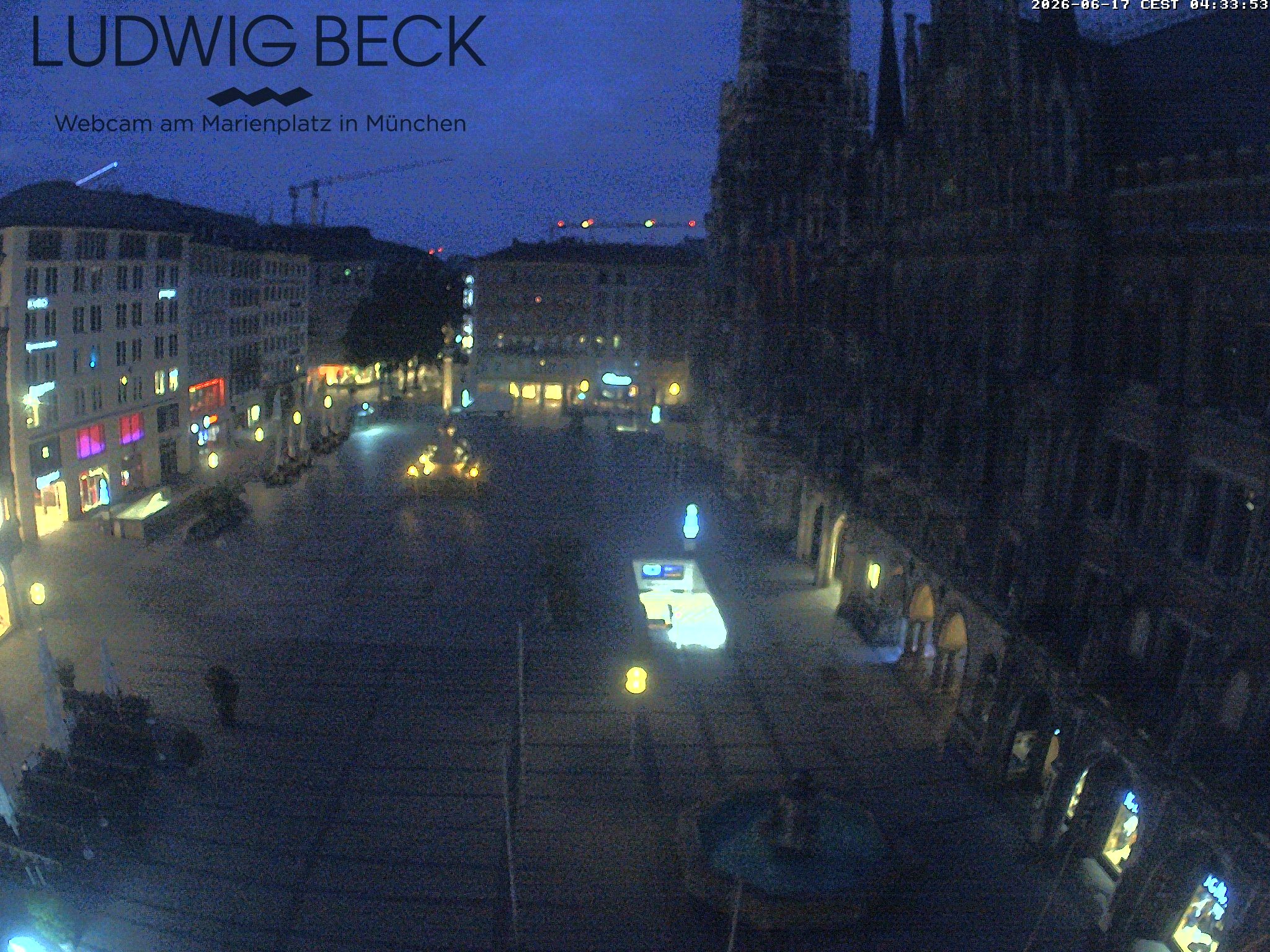 Archiv Foto Webcam am Marienplatz München