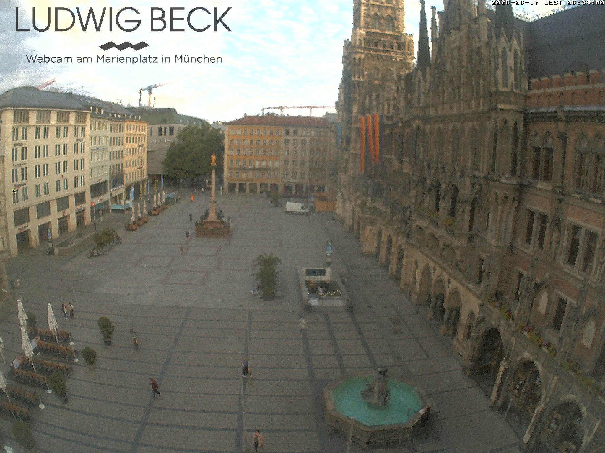 Archiv Foto Webcam am Marienplatz München