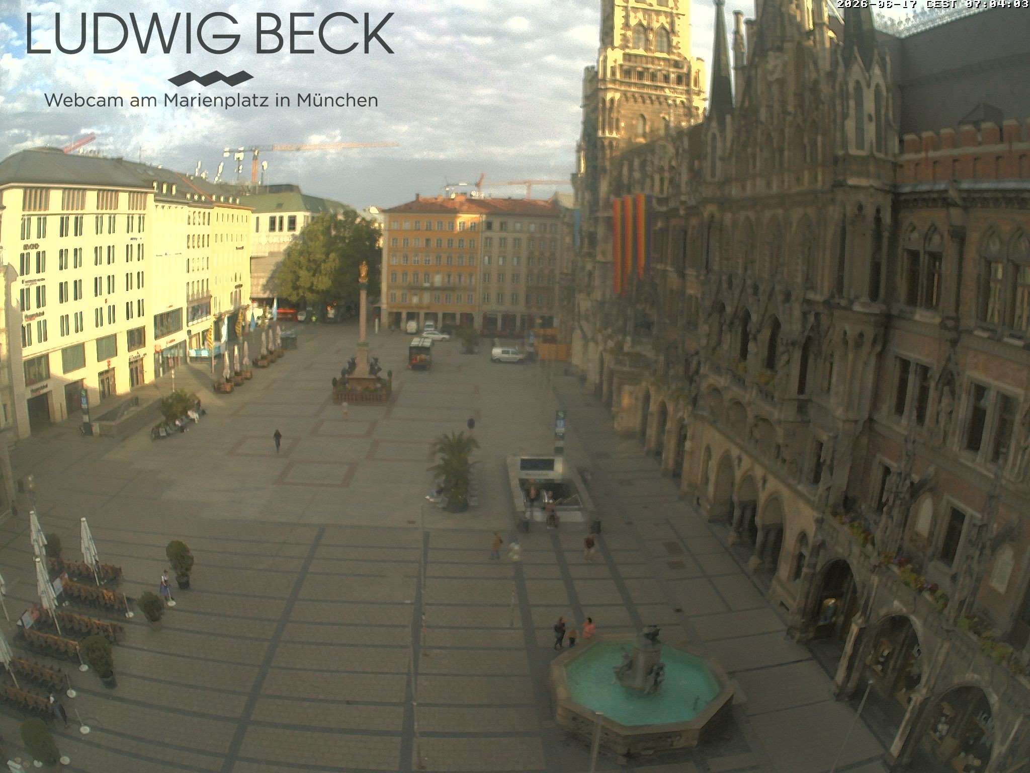 Archiv Foto Webcam am Marienplatz München