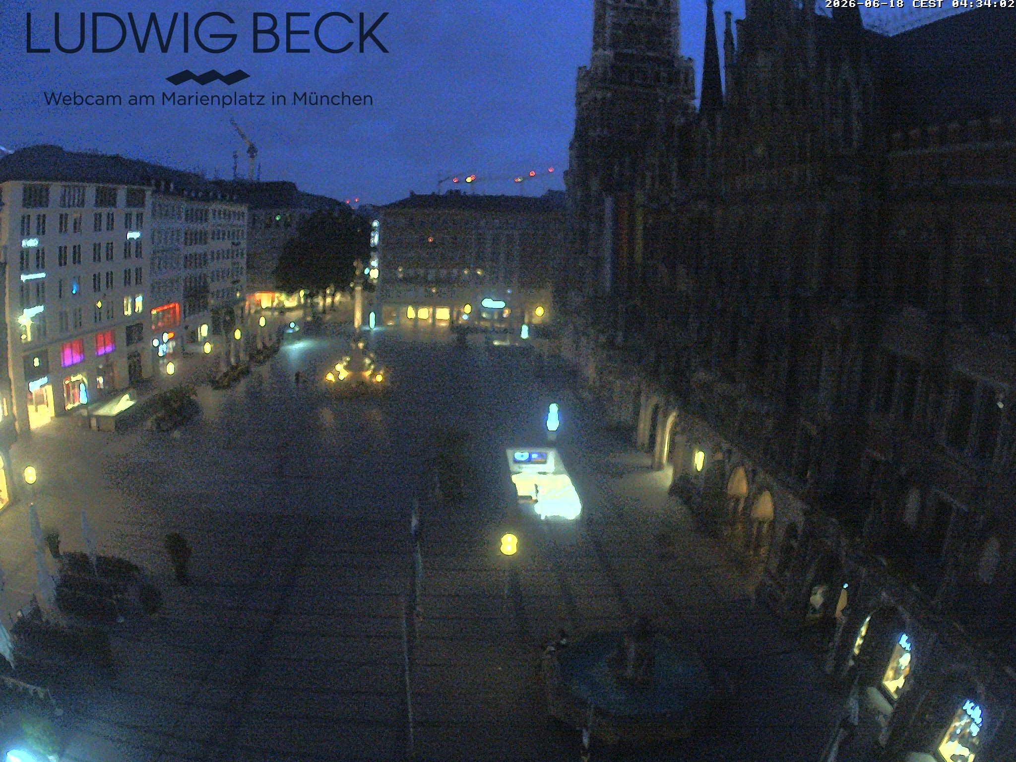 Archiv Foto Webcam am Marienplatz München