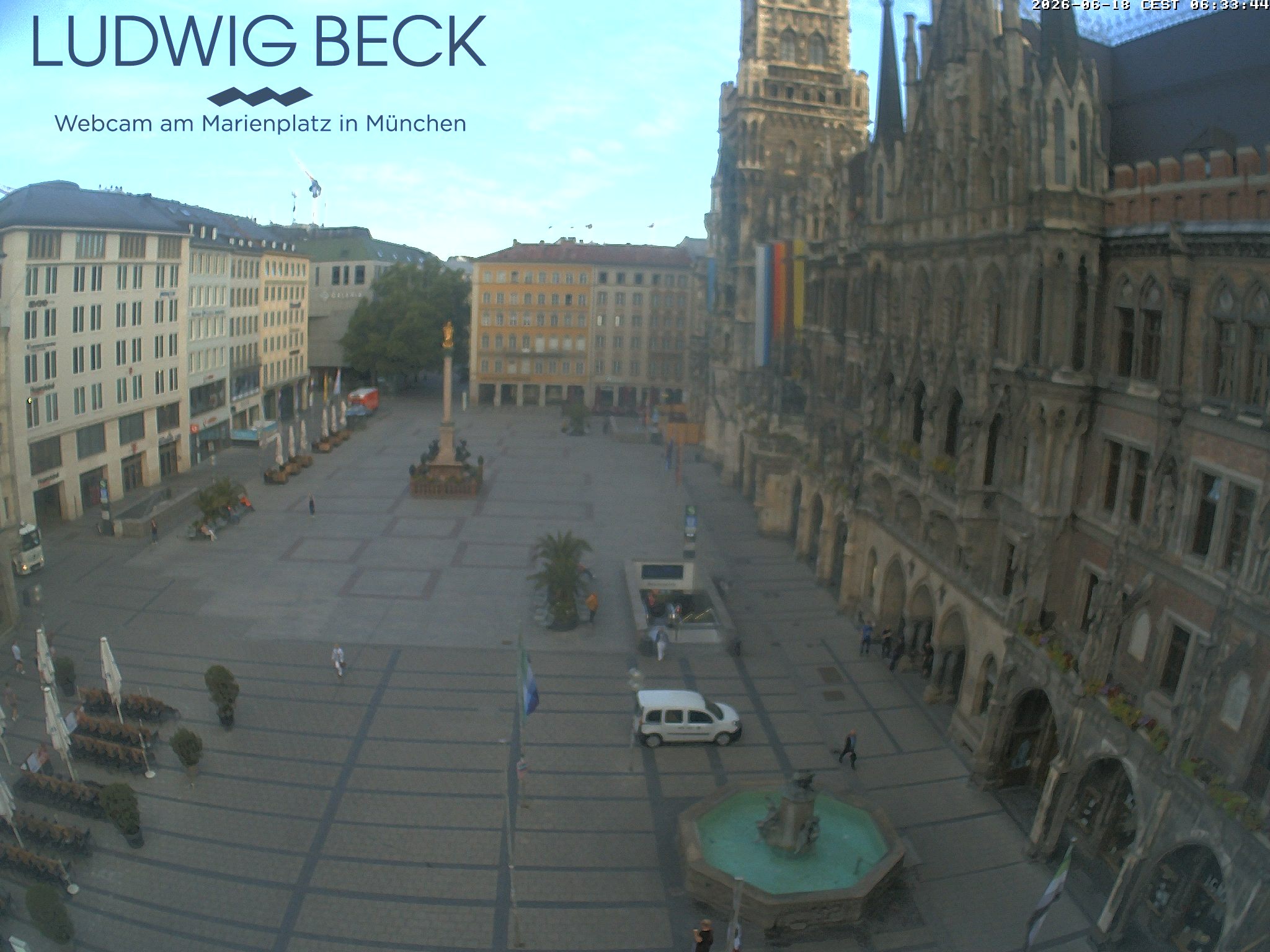 Archiv Foto Webcam am Marienplatz München
