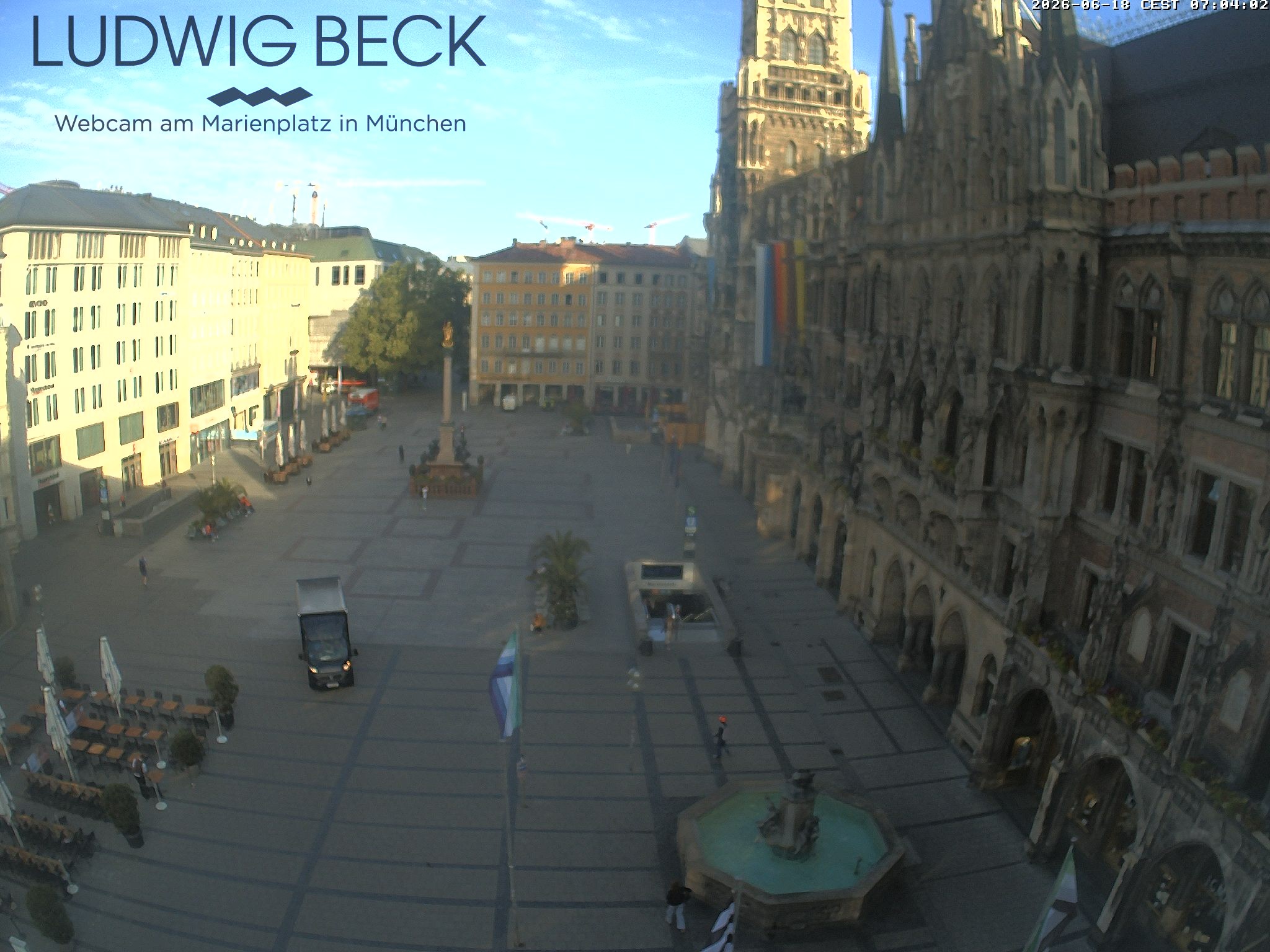 Archiv Foto Webcam am Marienplatz München