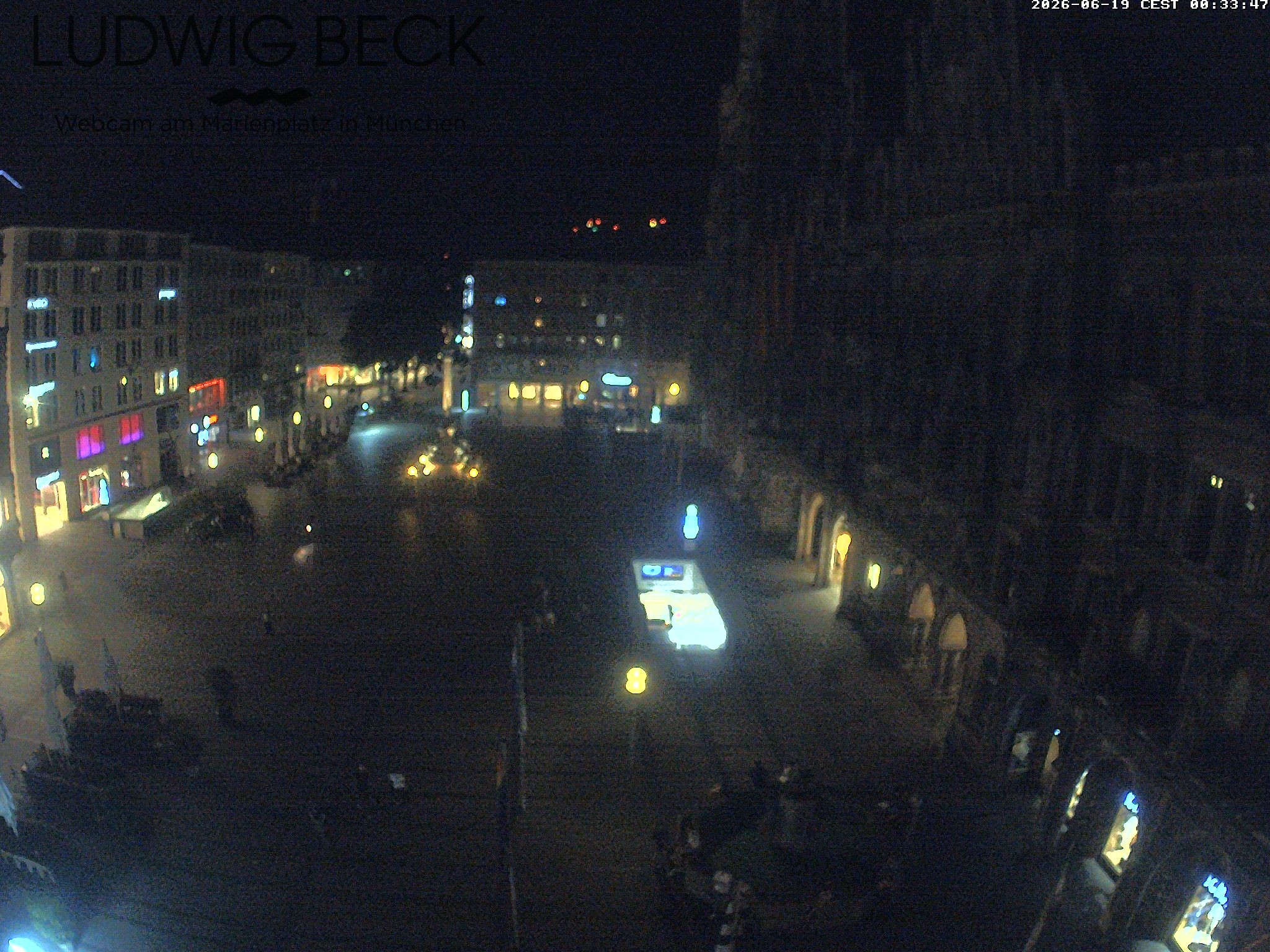 Archiv Foto Webcam am Marienplatz München