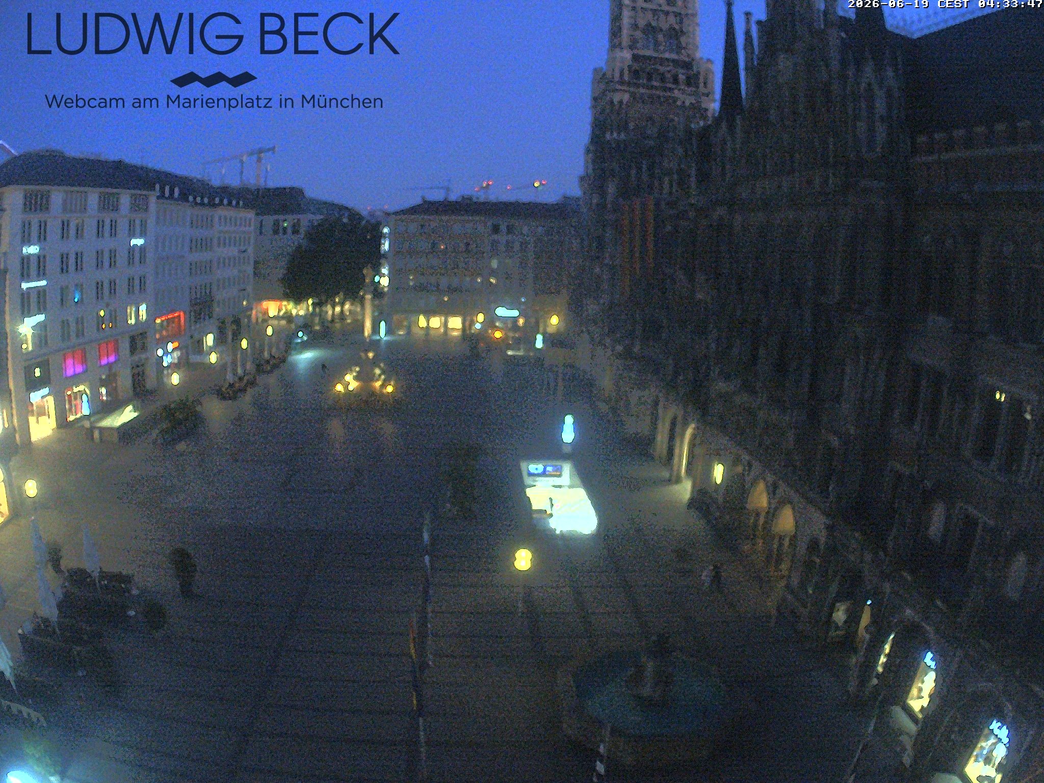 Archiv Foto Webcam am Marienplatz München