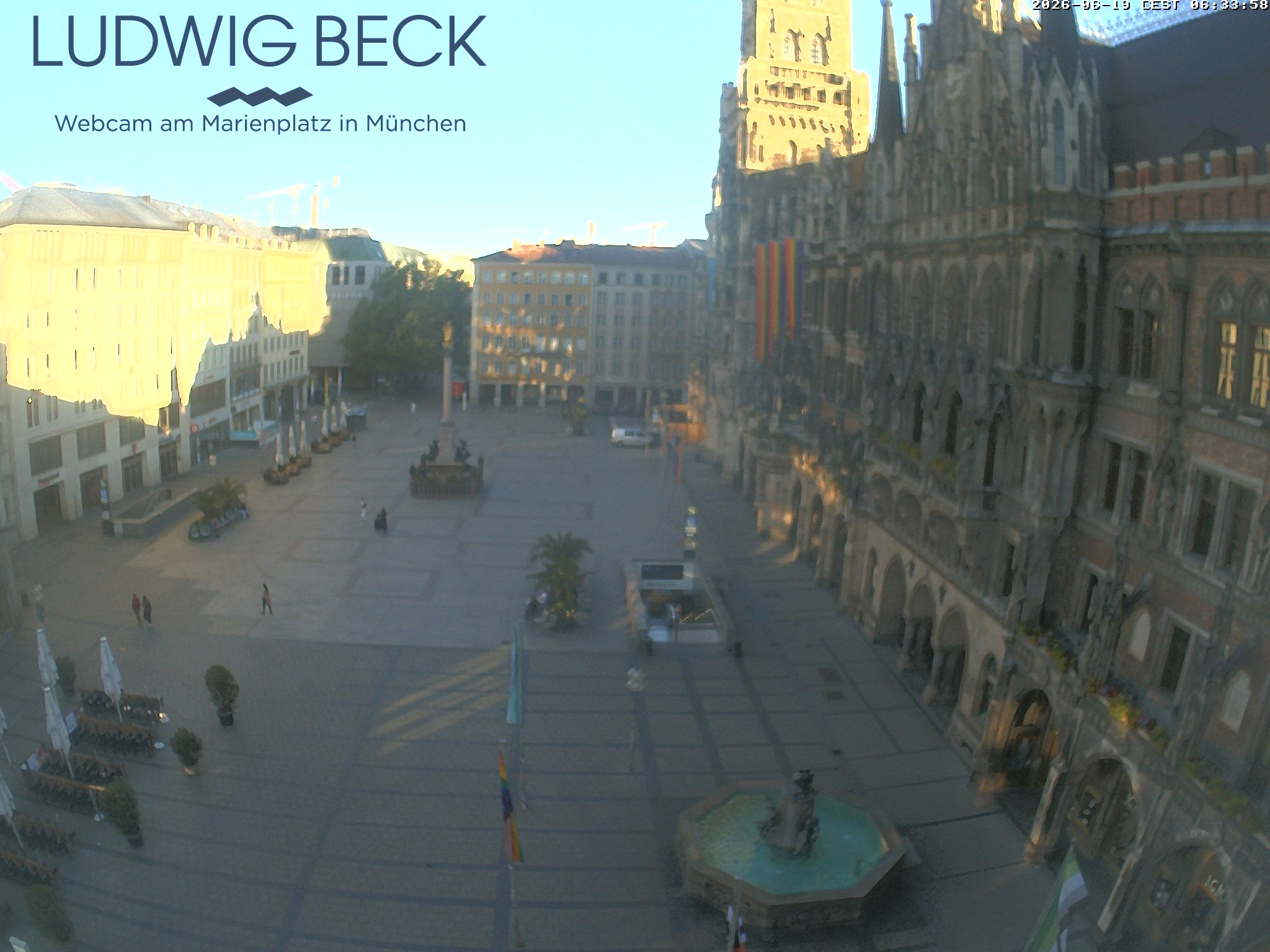 Archiv Foto Webcam am Marienplatz München