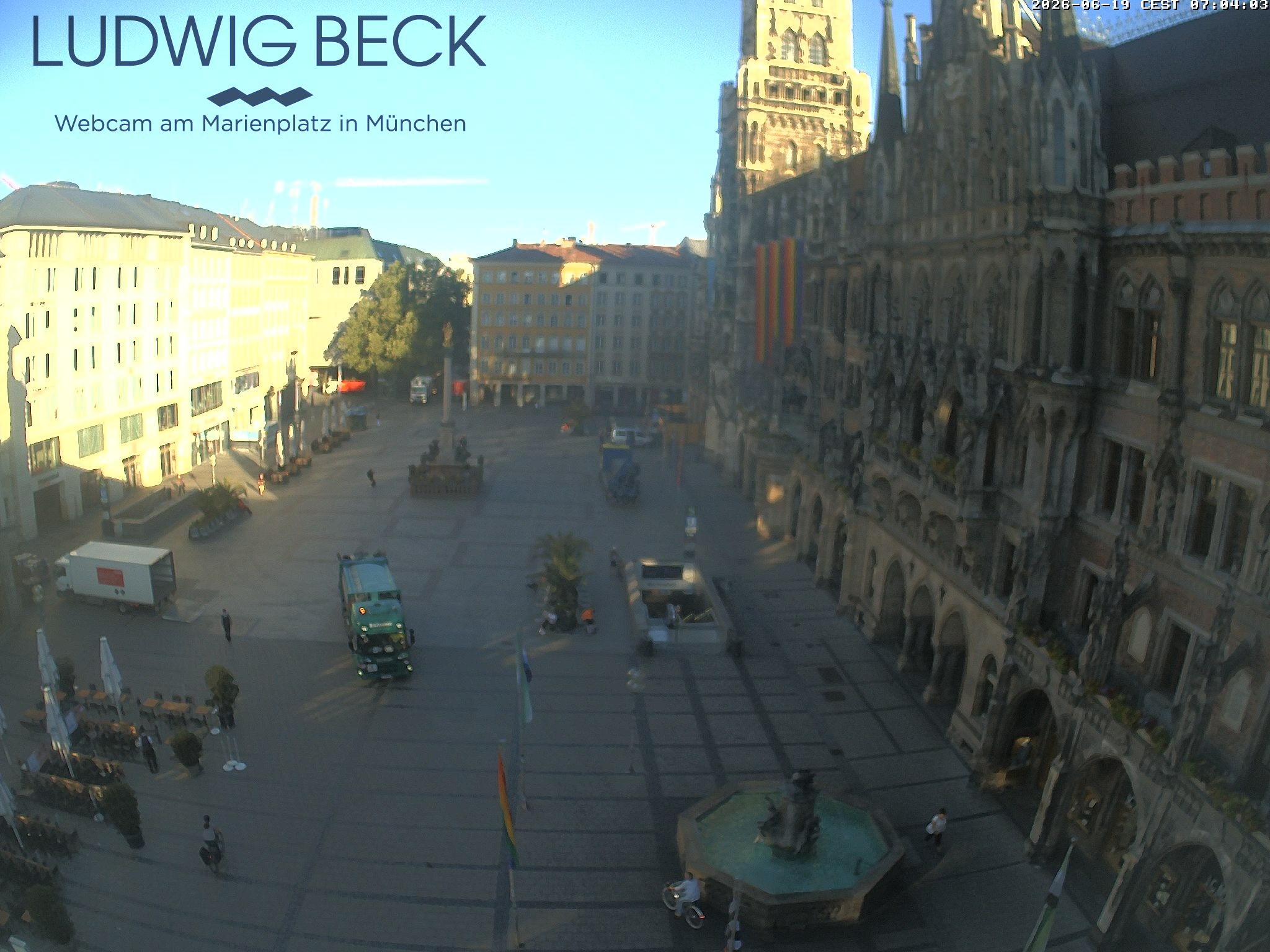 Archiv Foto Webcam am Marienplatz München