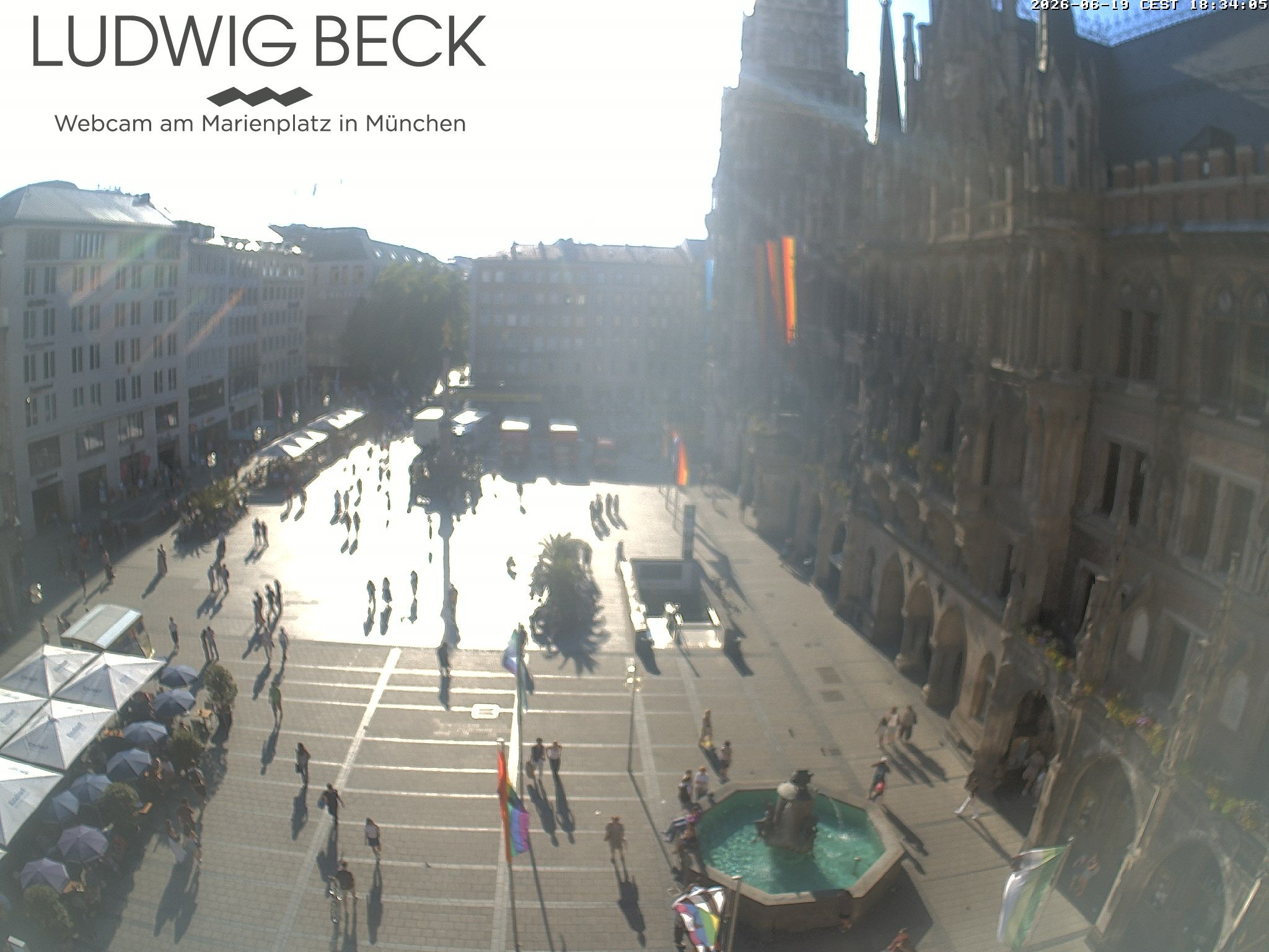 Archiv Foto Webcam am Marienplatz München