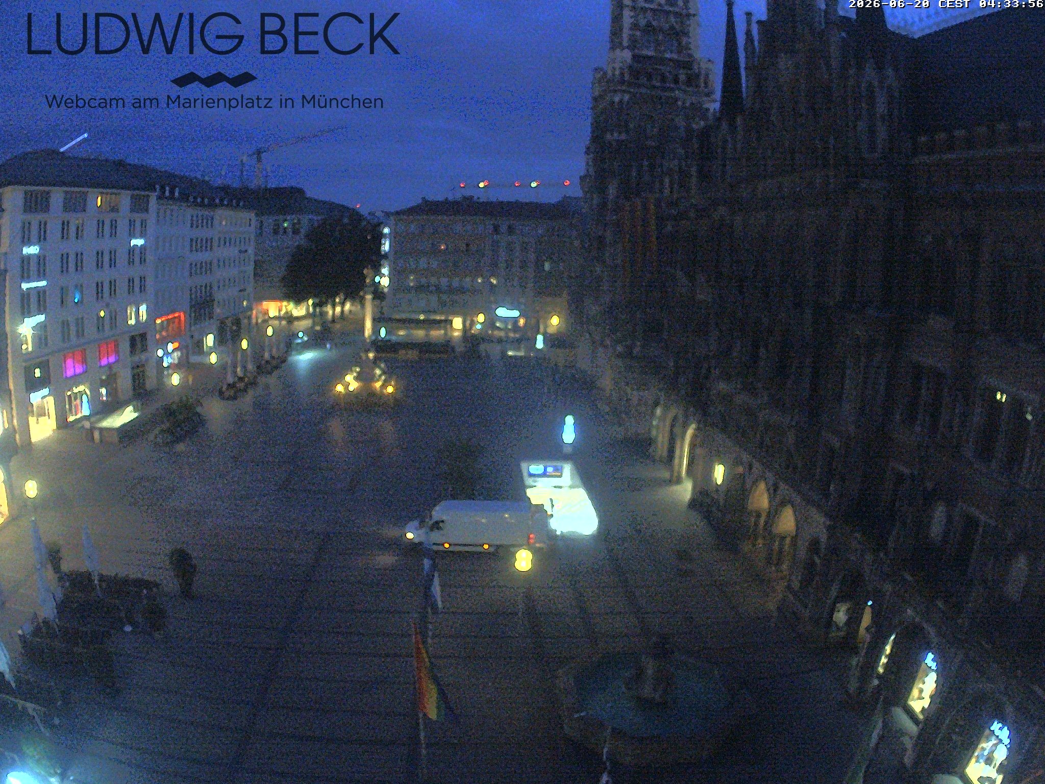 Archiv Foto Webcam am Marienplatz München