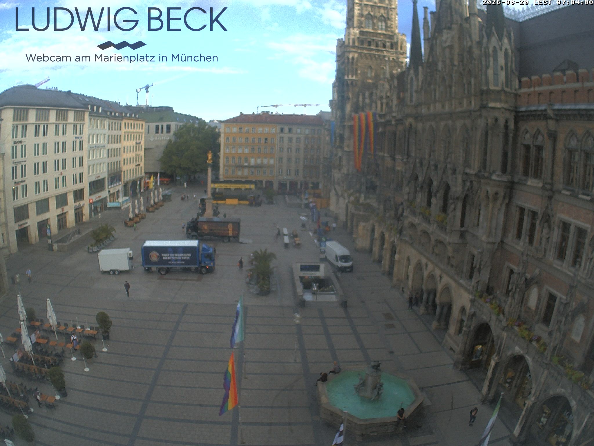 Archiv Foto Webcam am Marienplatz München