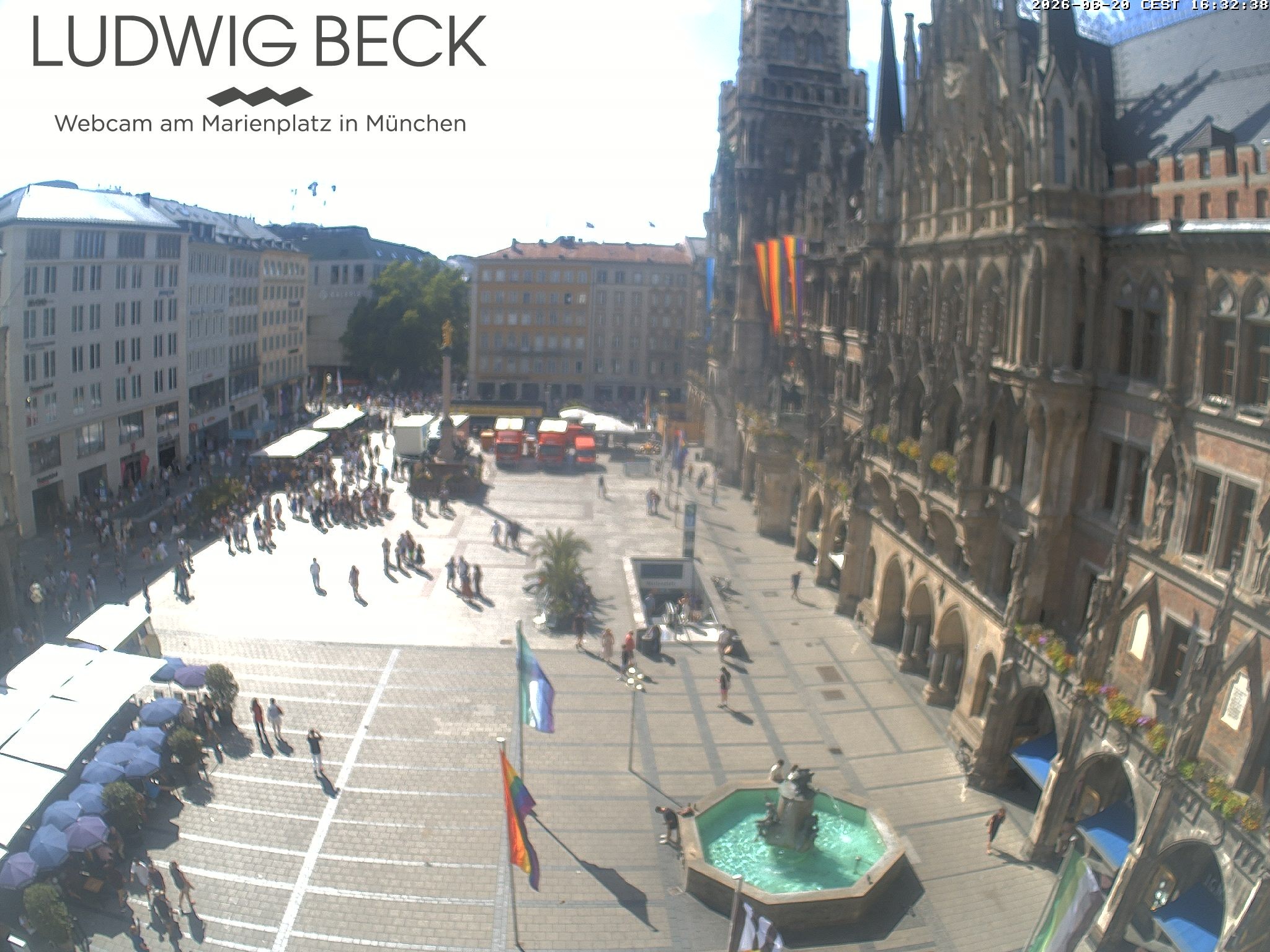Archiv Foto Webcam am Marienplatz München