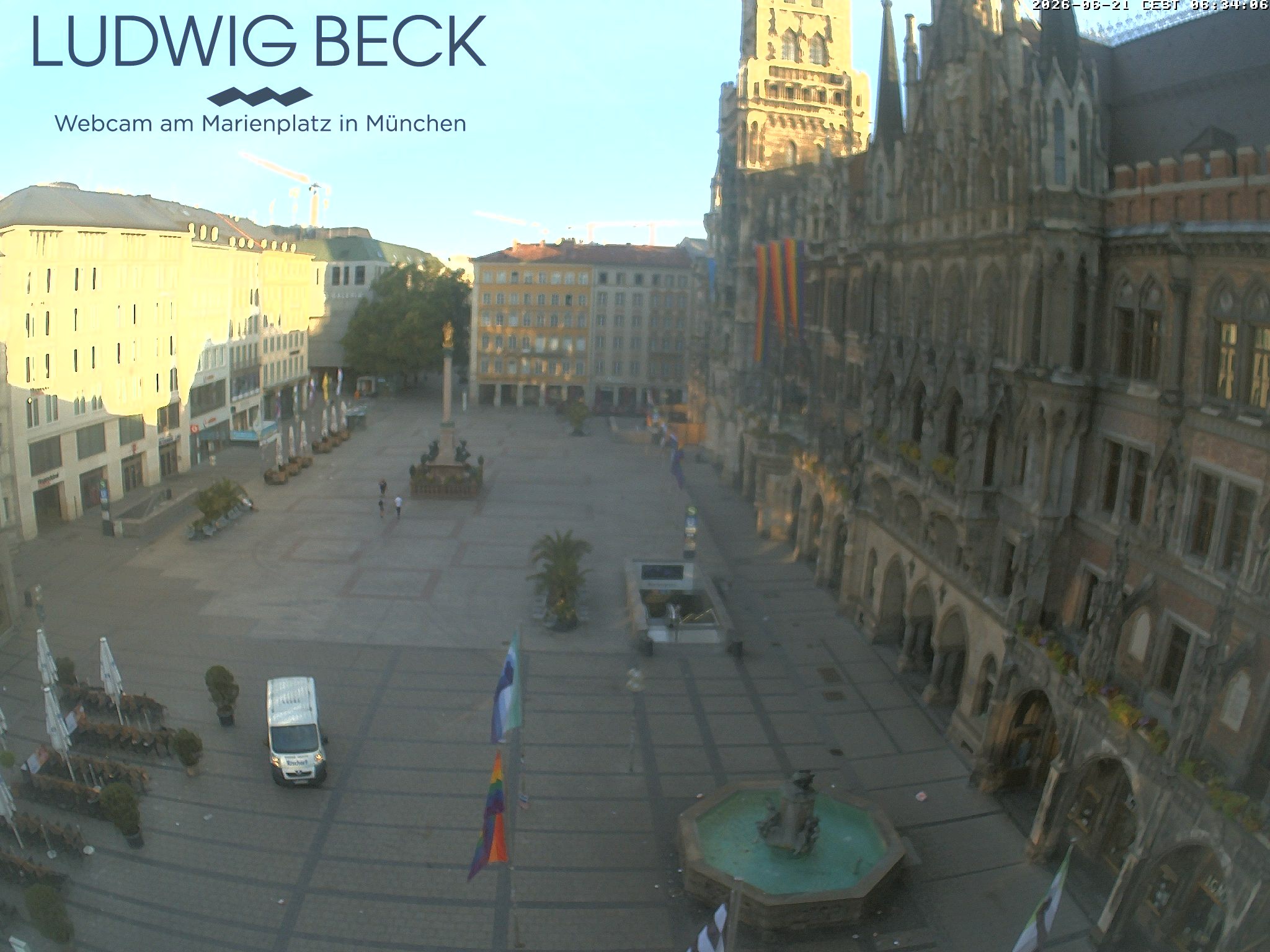 Archiv Foto Webcam am Marienplatz München