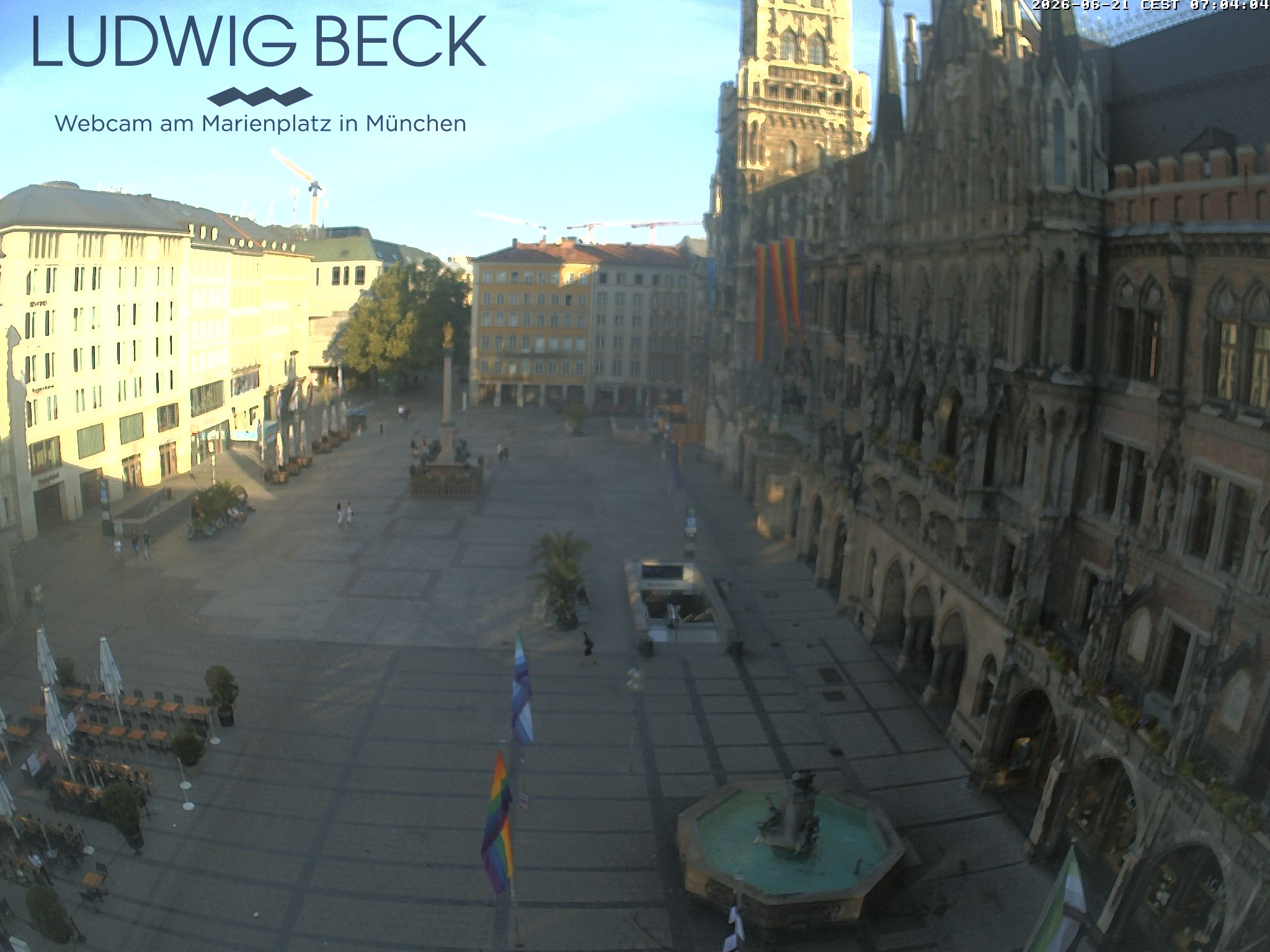 Archiv Foto Webcam am Marienplatz München
