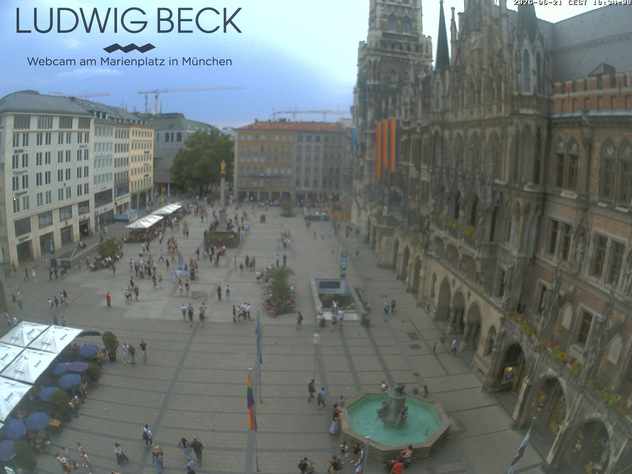 Archiv Foto Webcam am Marienplatz München