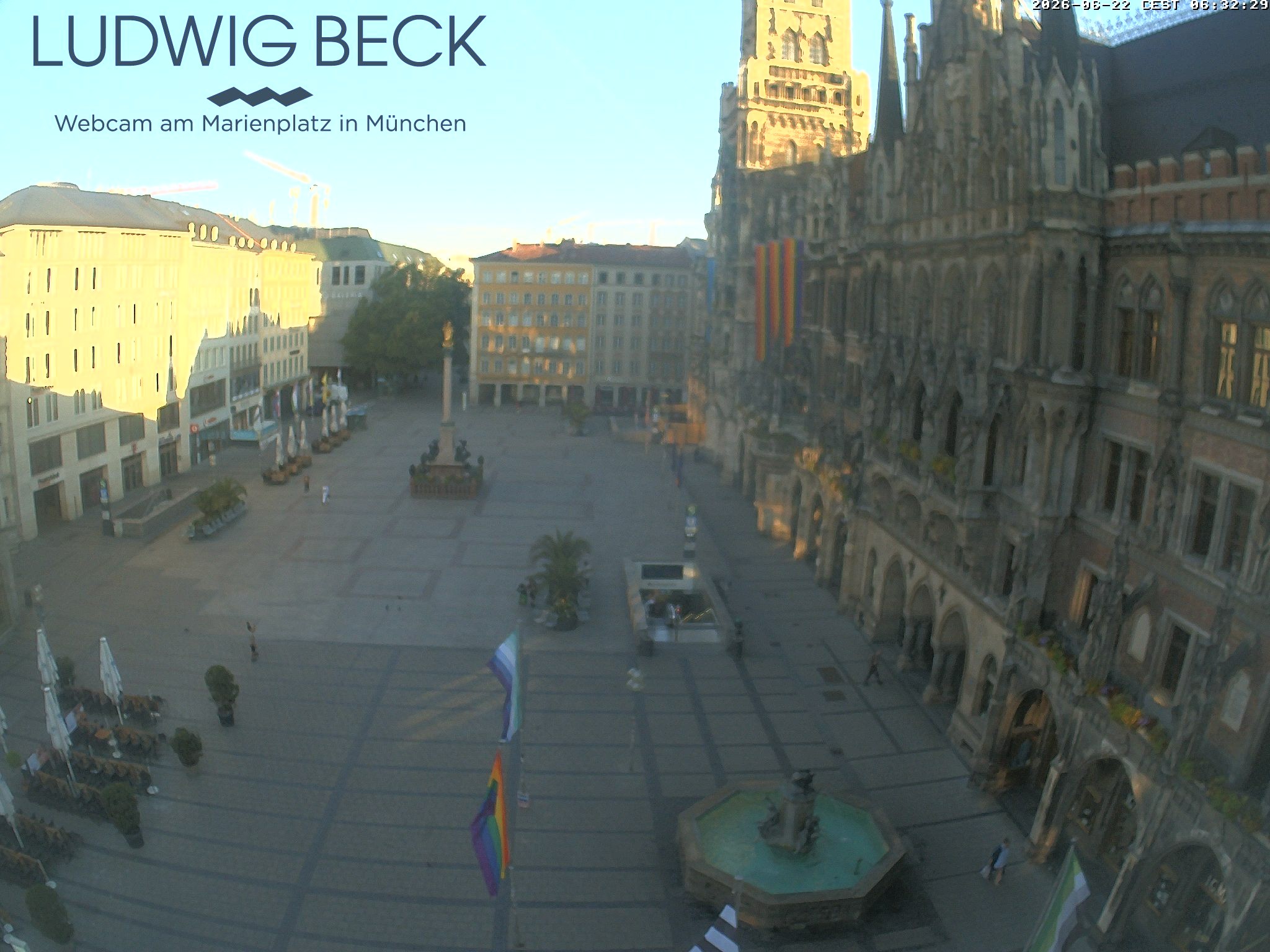 Archiv Foto Webcam am Marienplatz München