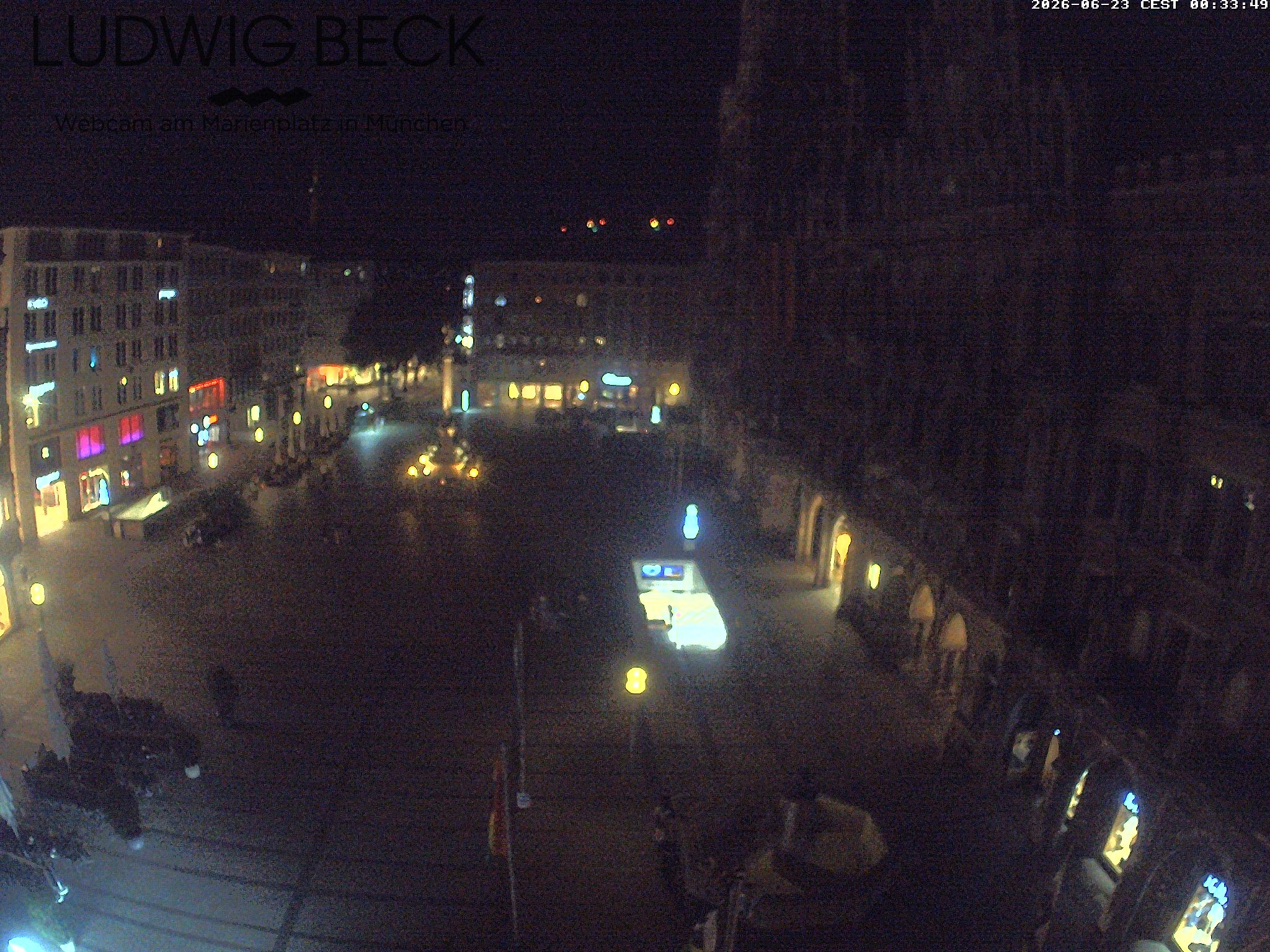 Archiv Foto Webcam am Marienplatz München