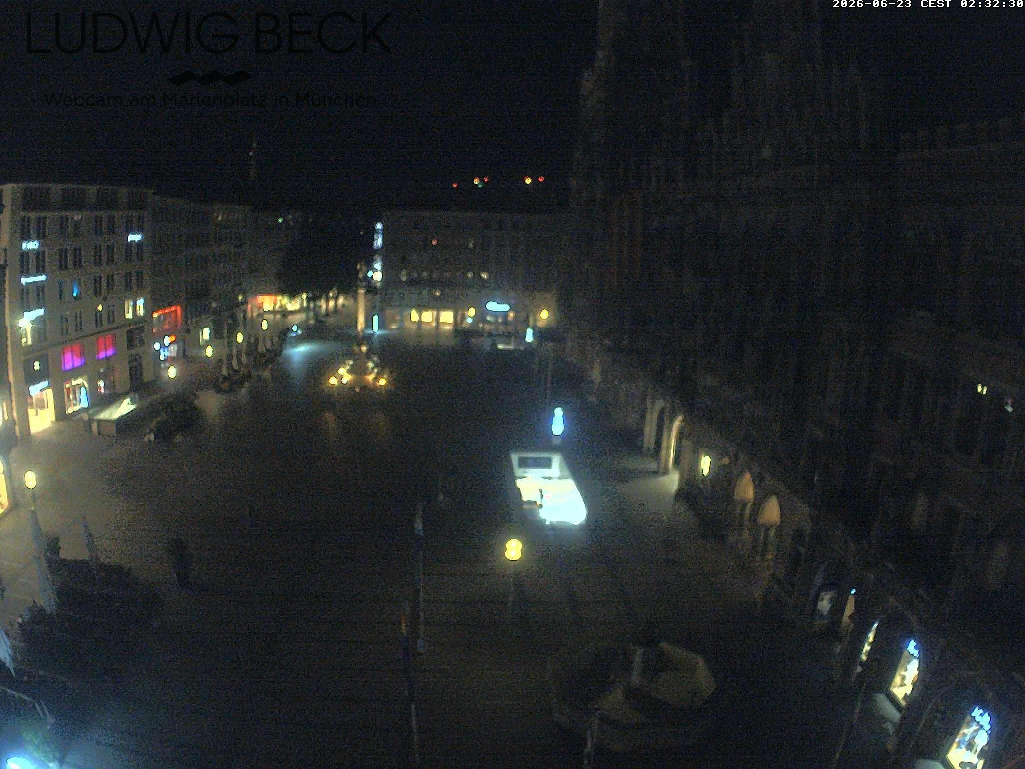 Archiv Foto Webcam am Marienplatz München