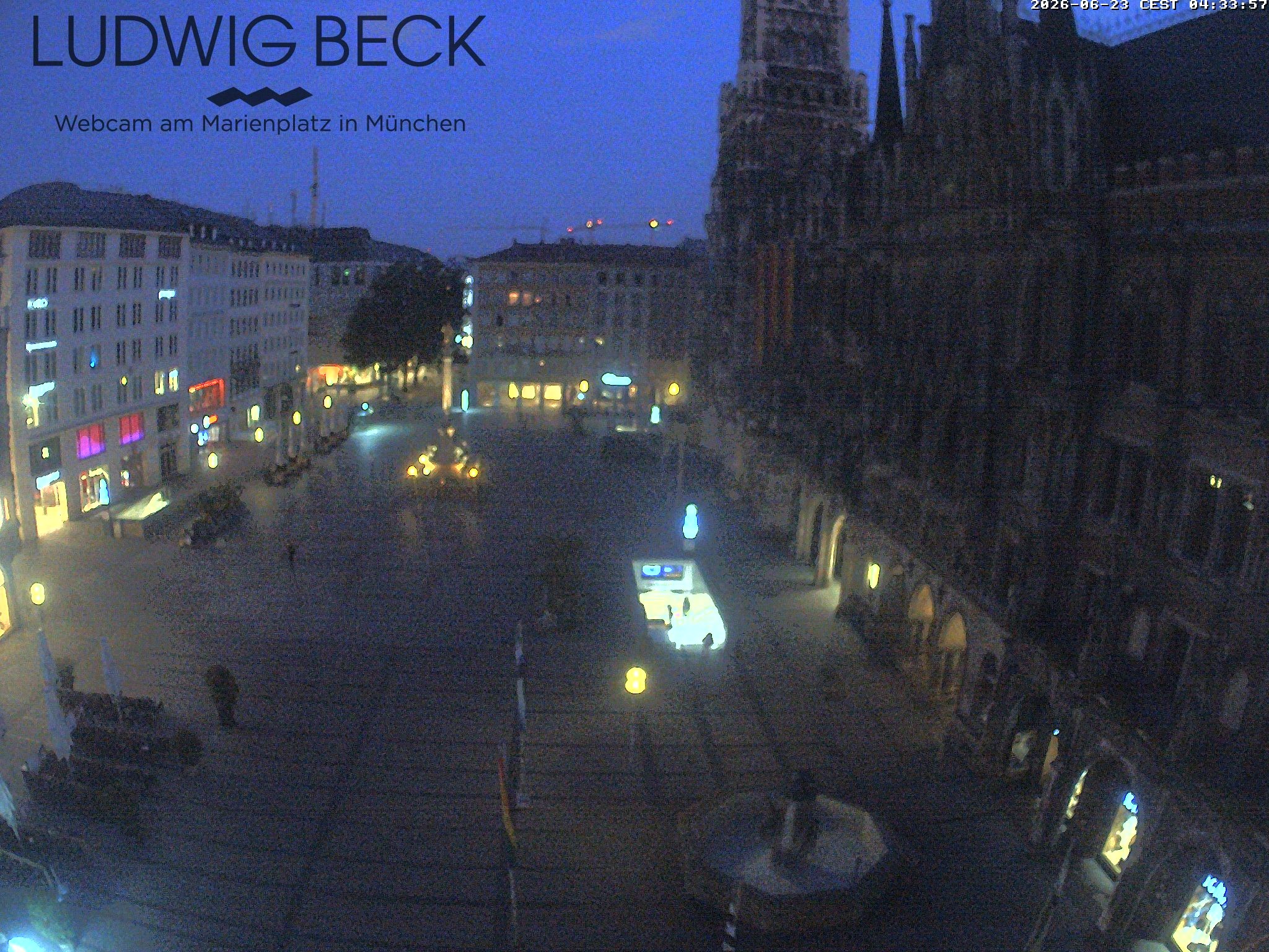 Archiv Foto Webcam am Marienplatz München