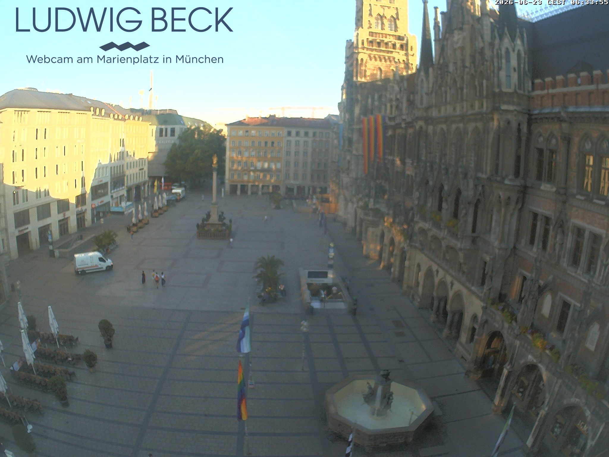 Archiv Foto Webcam am Marienplatz München