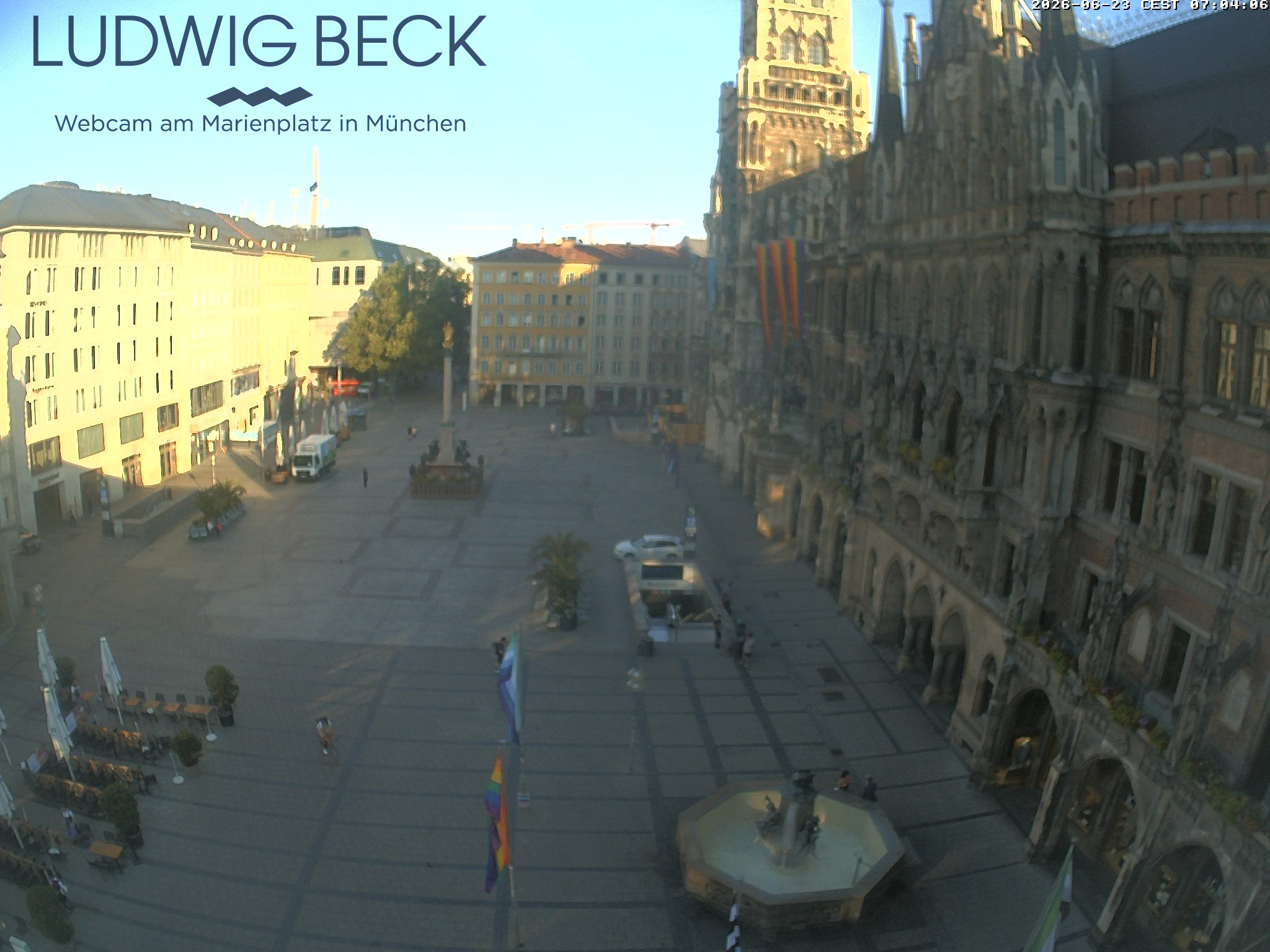 Archiv Foto Webcam am Marienplatz München