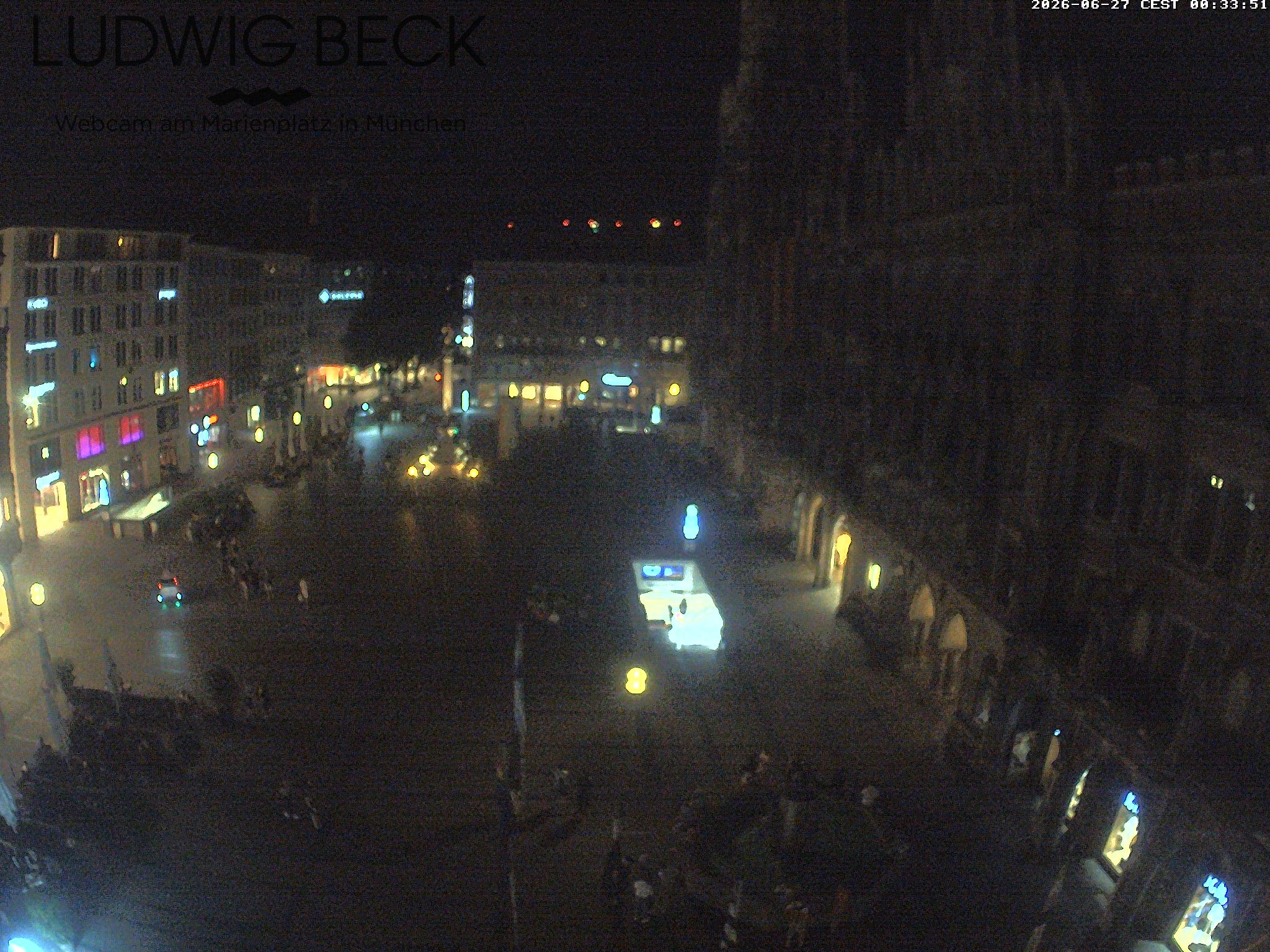 Archived image Webcam at the Marienplatz, Munich