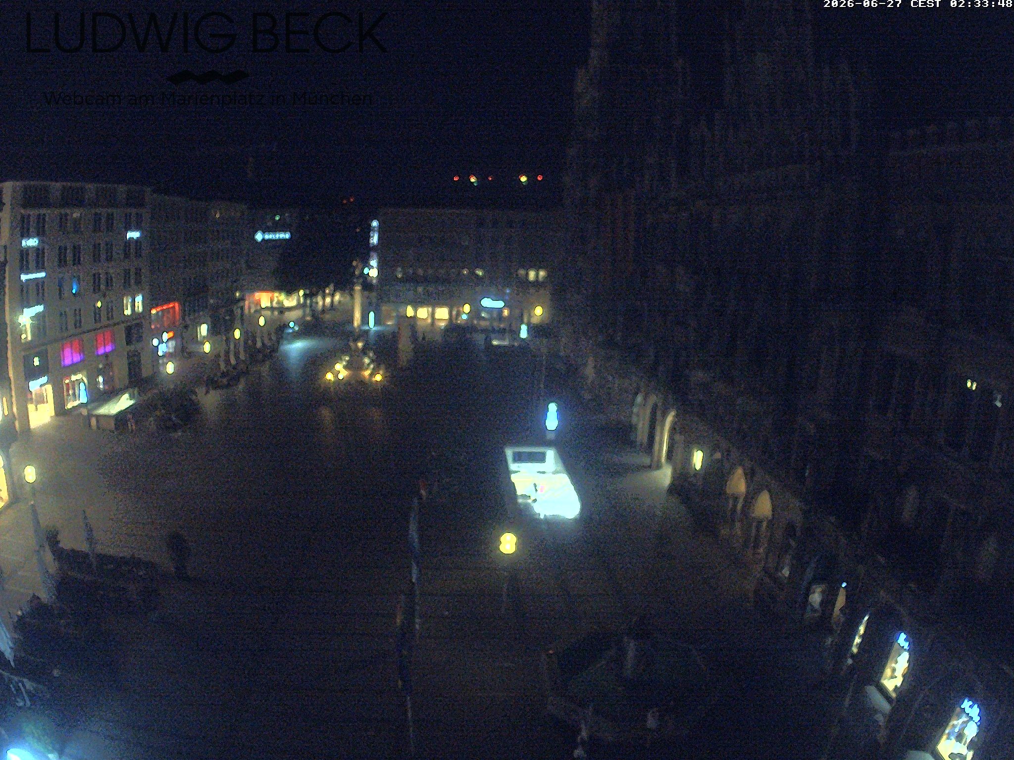 Archived image Webcam at the Marienplatz, Munich