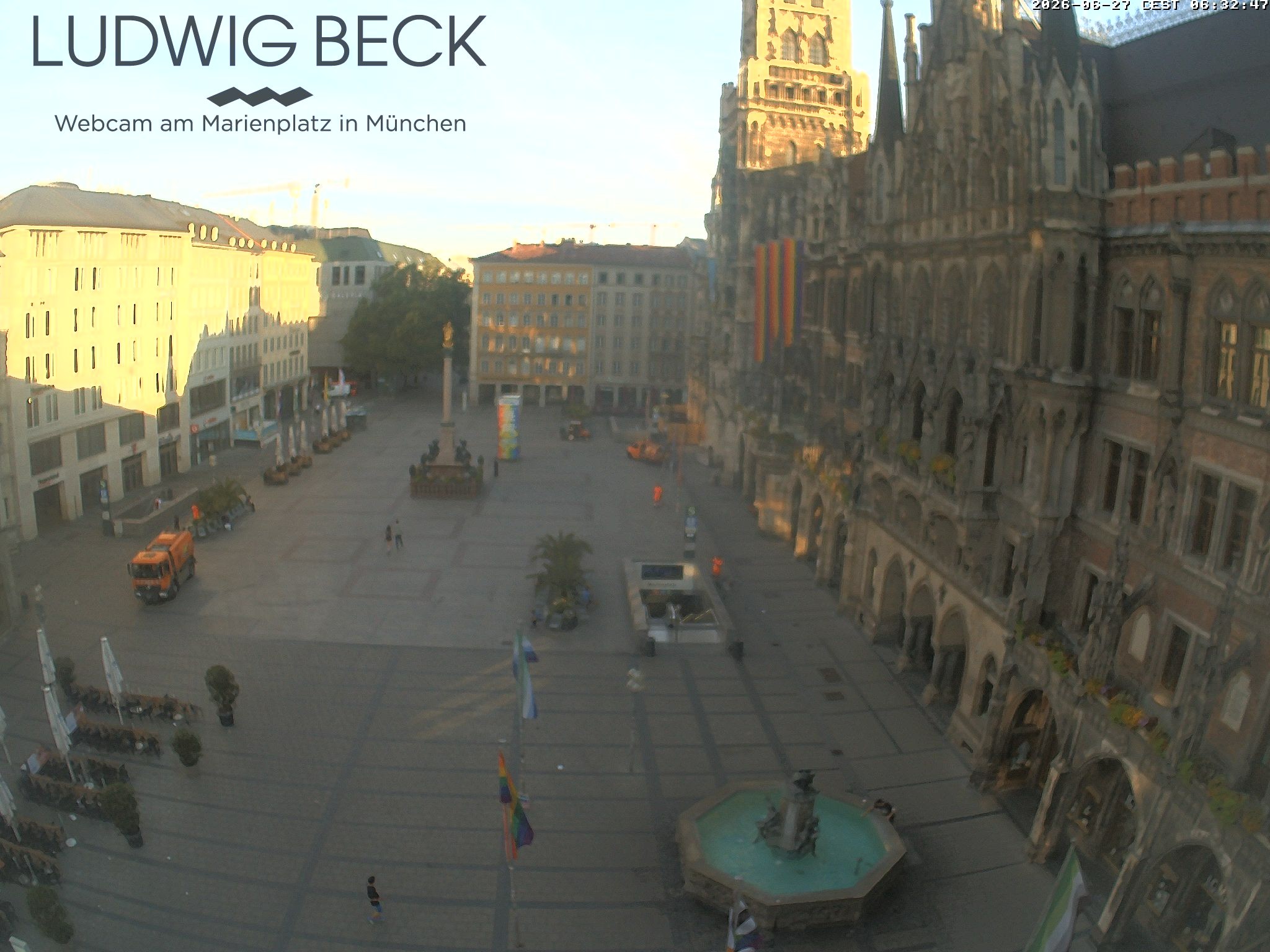 Archiv Foto Webcam am Marienplatz München
