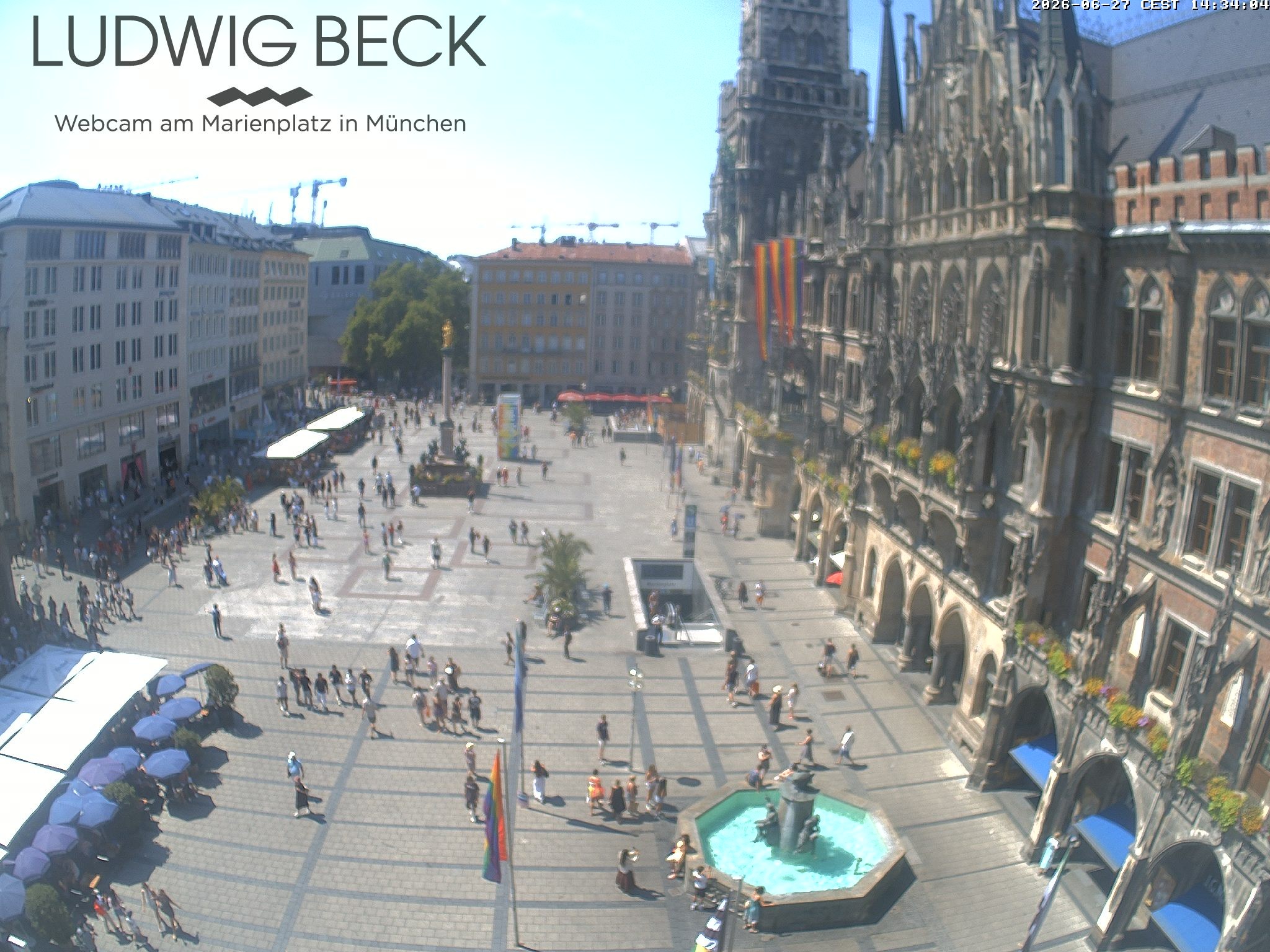 Archiv Foto Webcam am Marienplatz München
