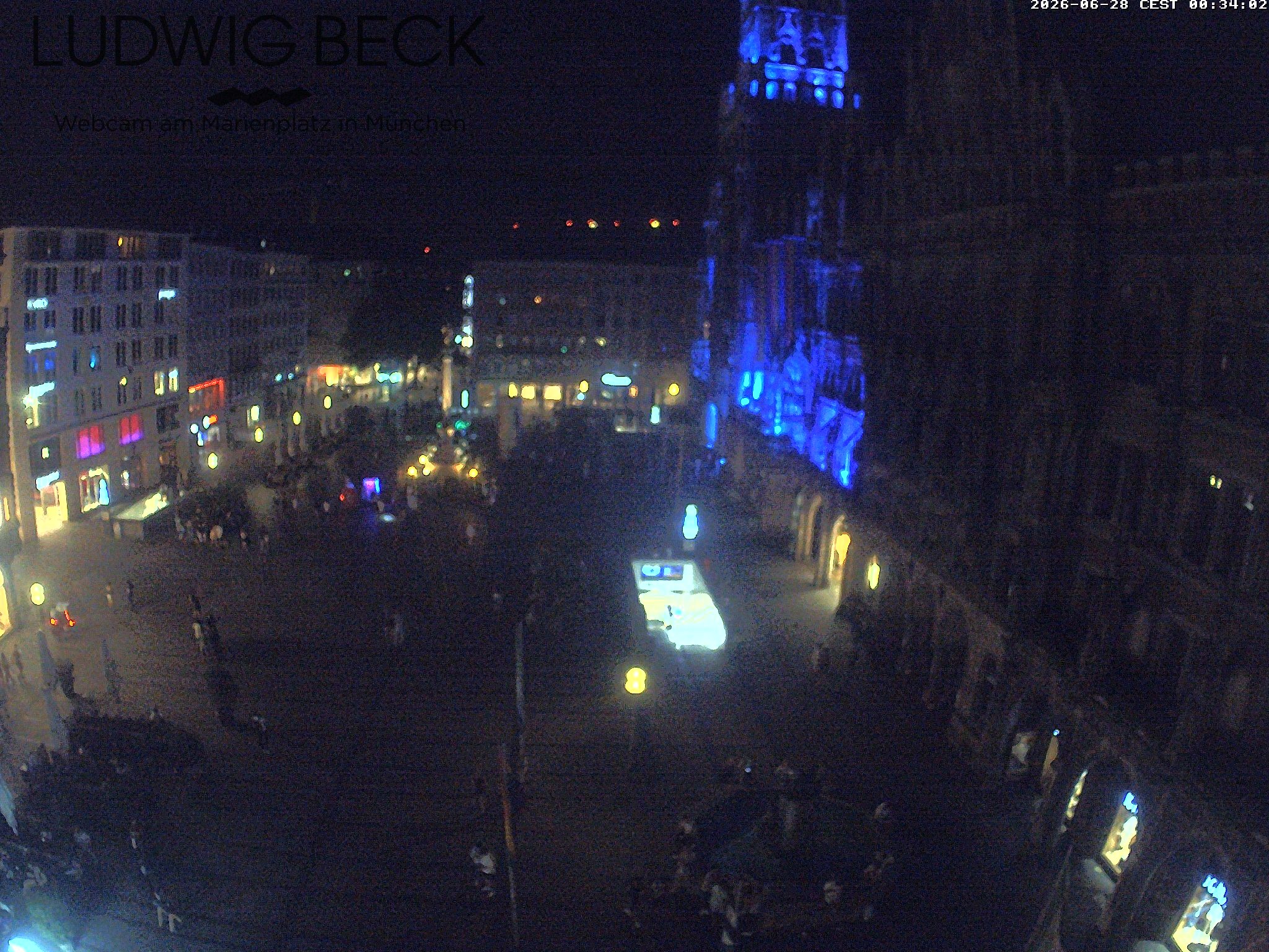 Archiv Foto Webcam am Marienplatz München