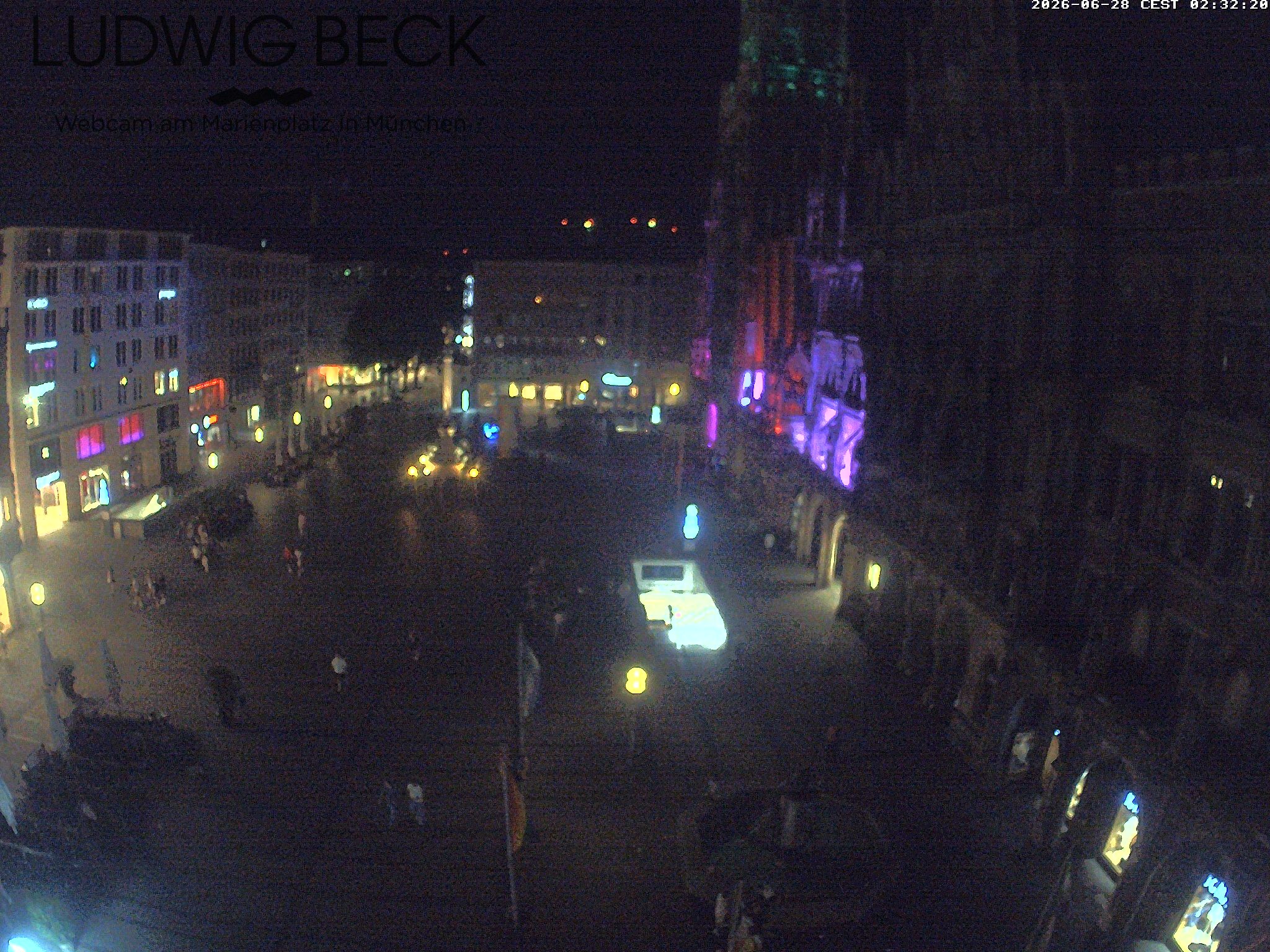 Archiv Foto Webcam am Marienplatz München