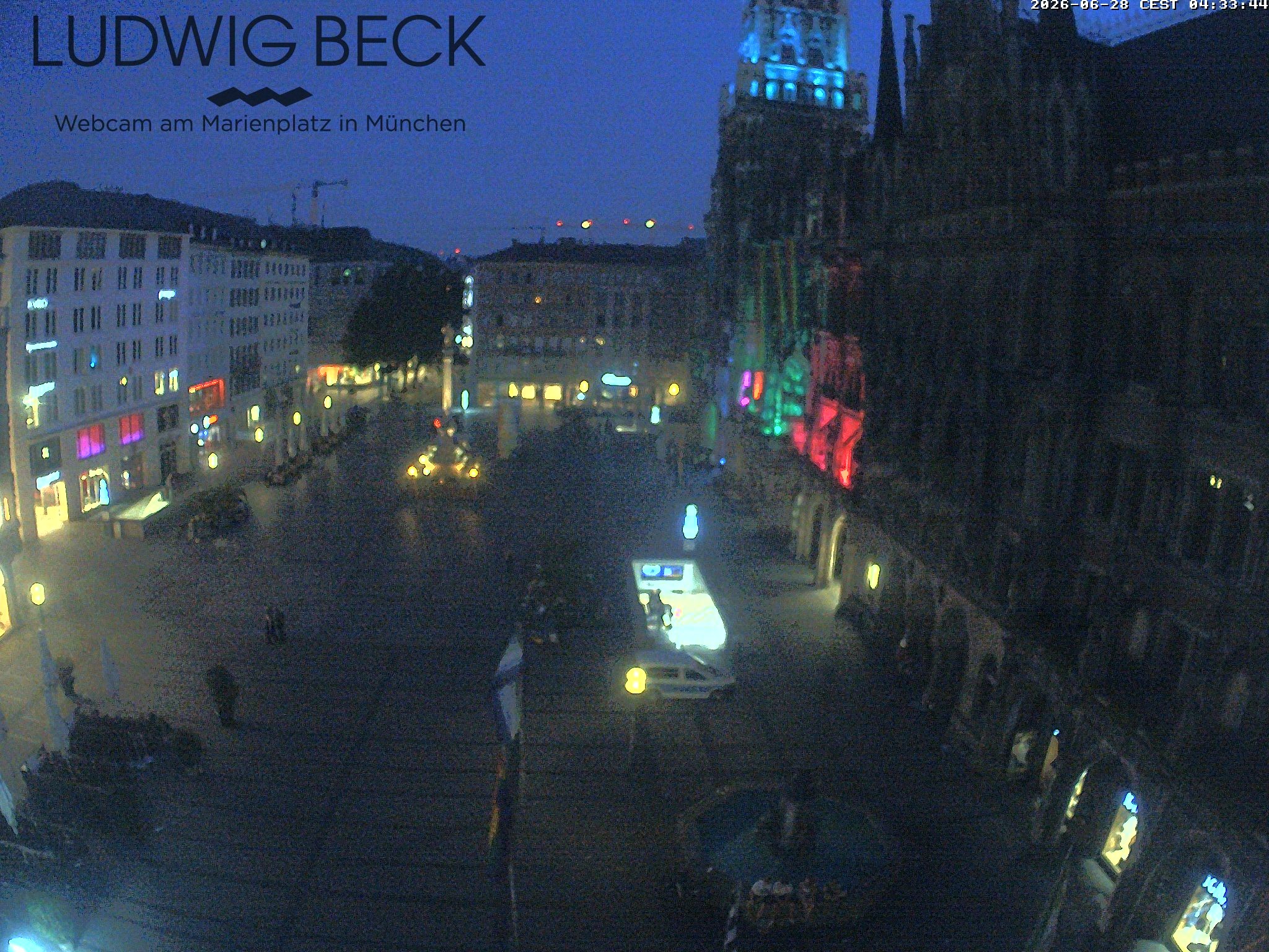 Archiv Foto Webcam am Marienplatz München