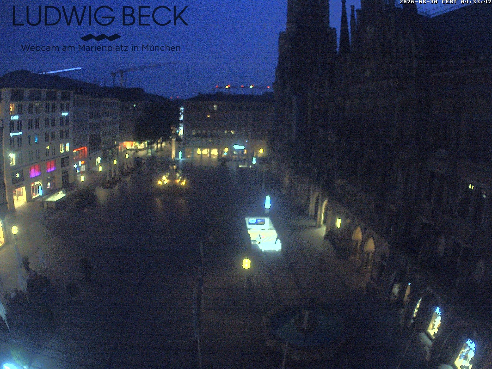 Archiv Foto Webcam am Marienplatz München
