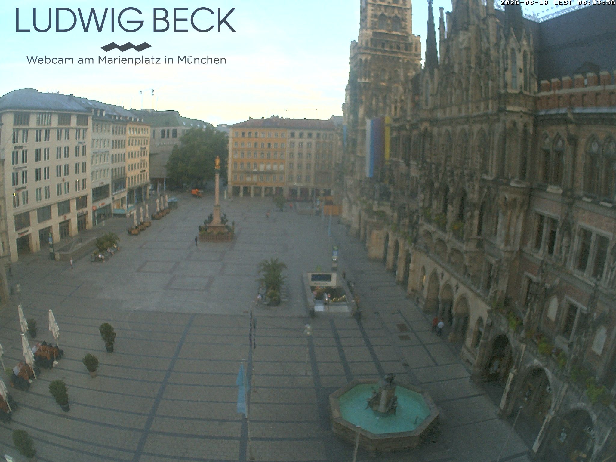 Archiv Foto Webcam am Marienplatz München