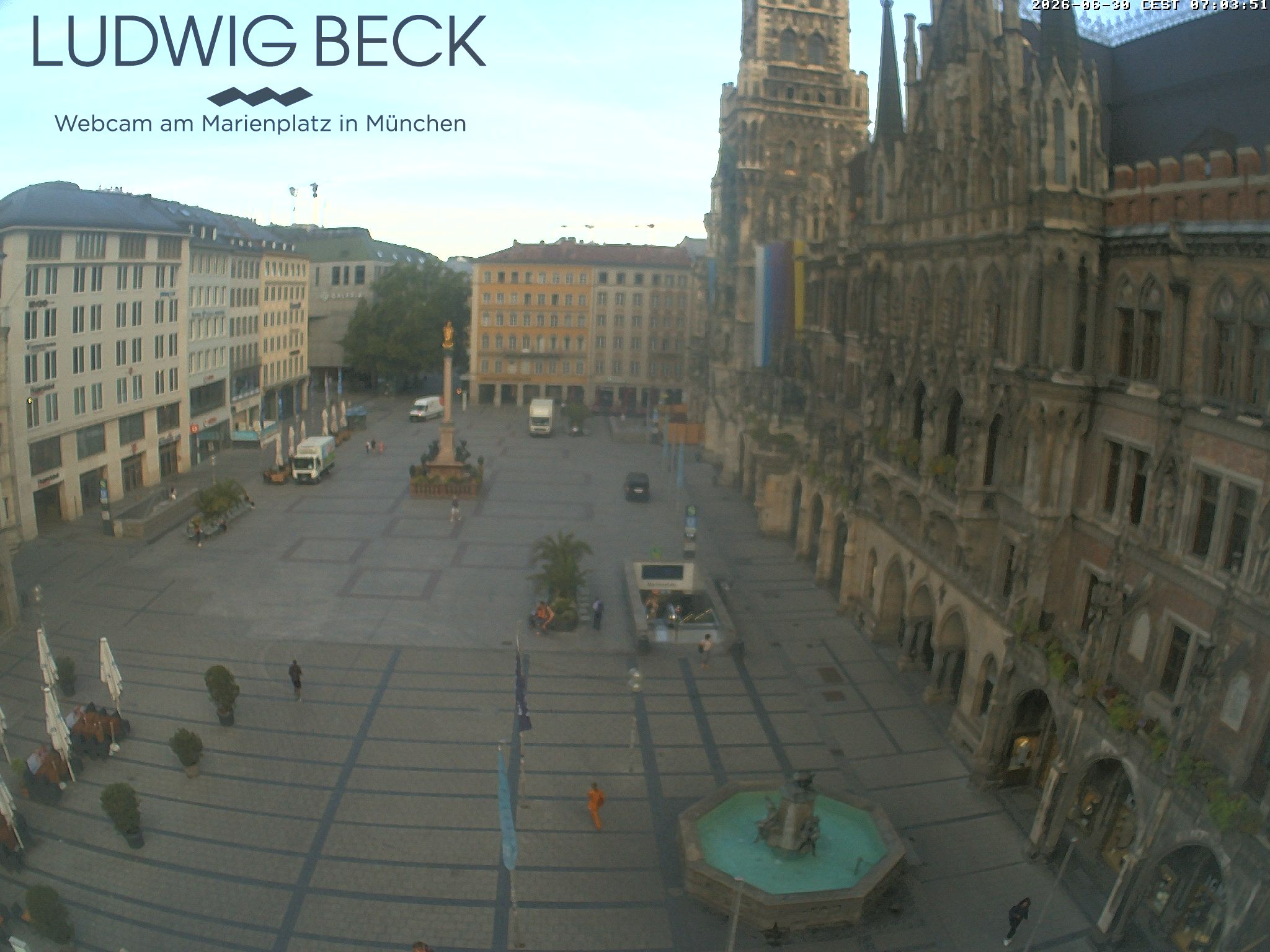 Archiv Foto Webcam am Marienplatz München