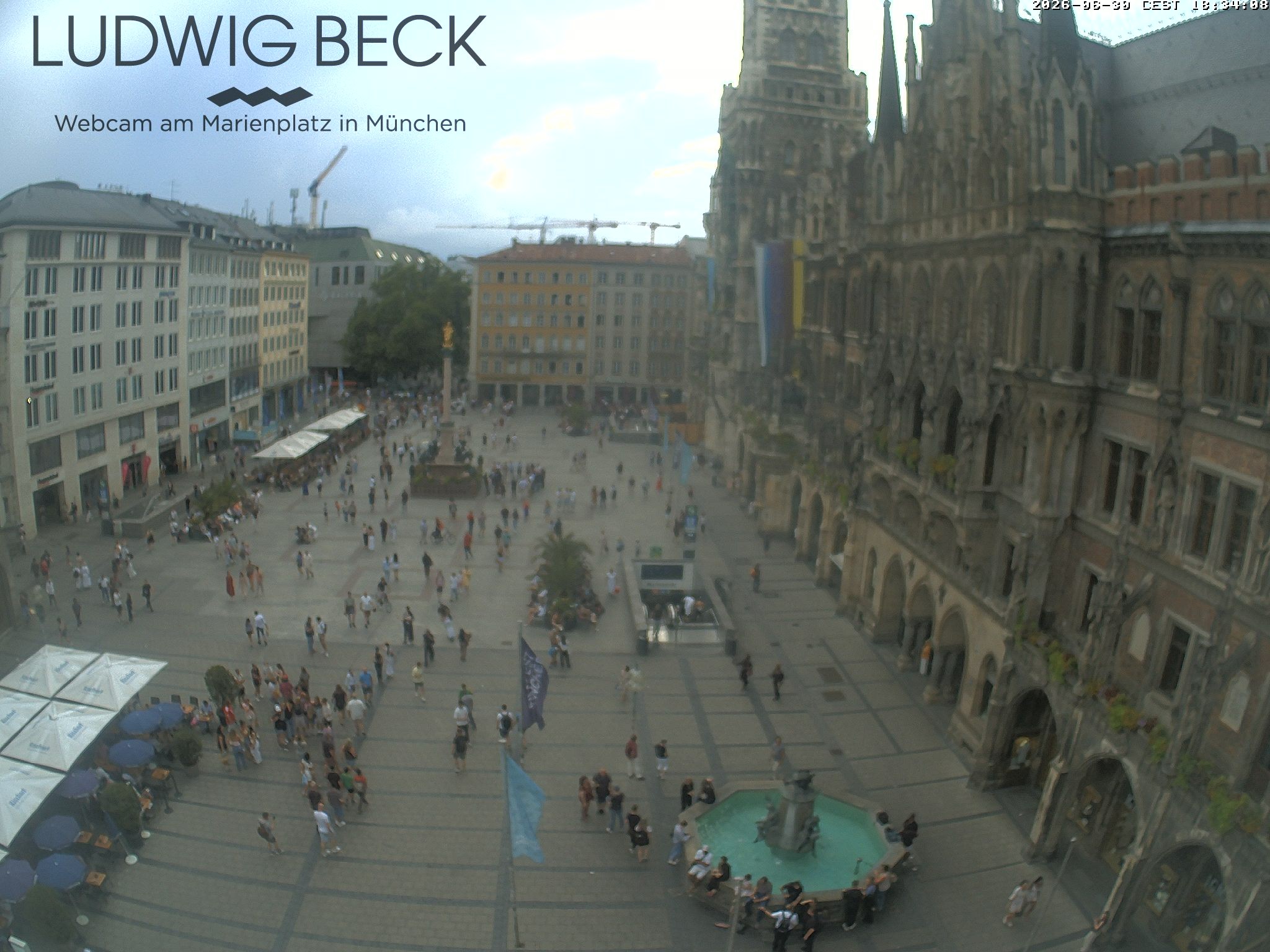 Archiv Foto Webcam am Marienplatz München