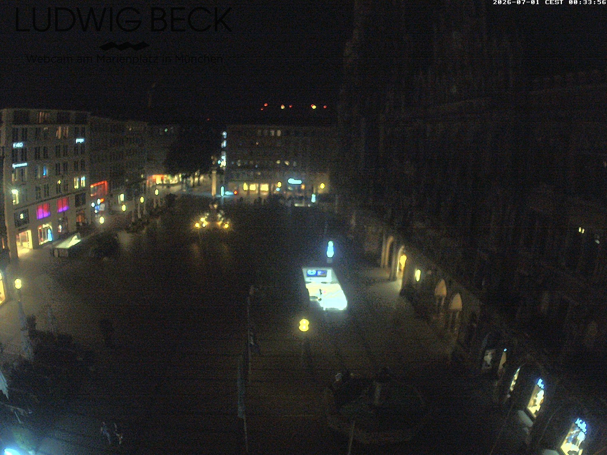 Archiv Foto Webcam am Marienplatz München