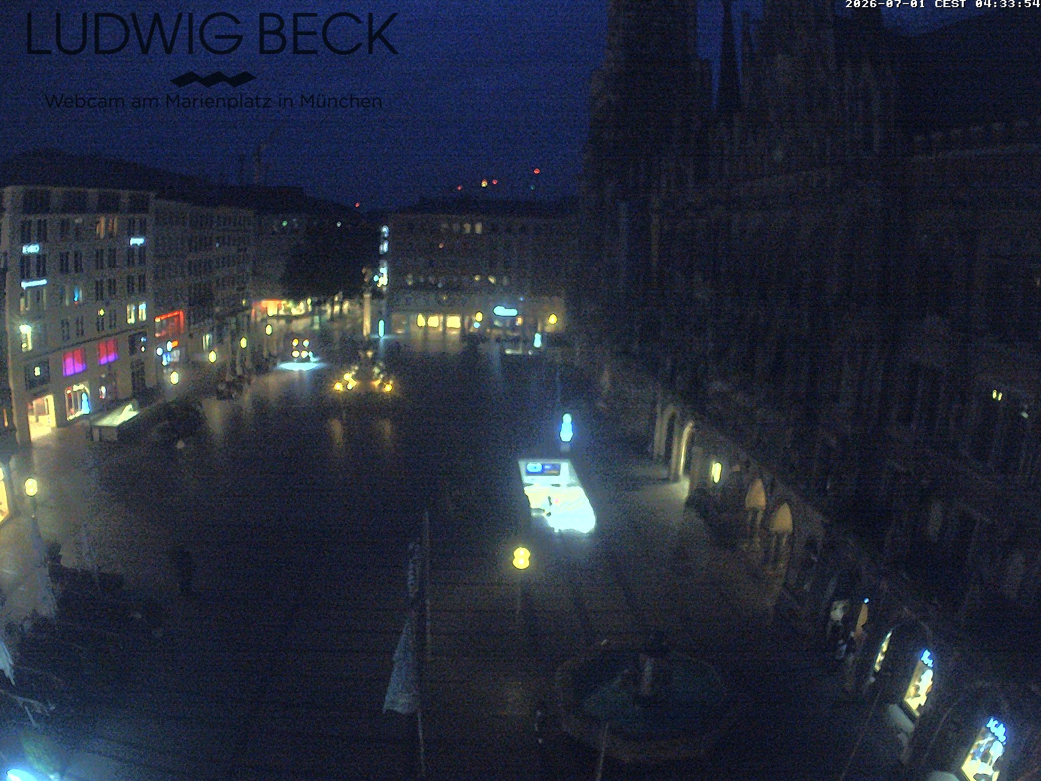 Archiv Foto Webcam am Marienplatz München