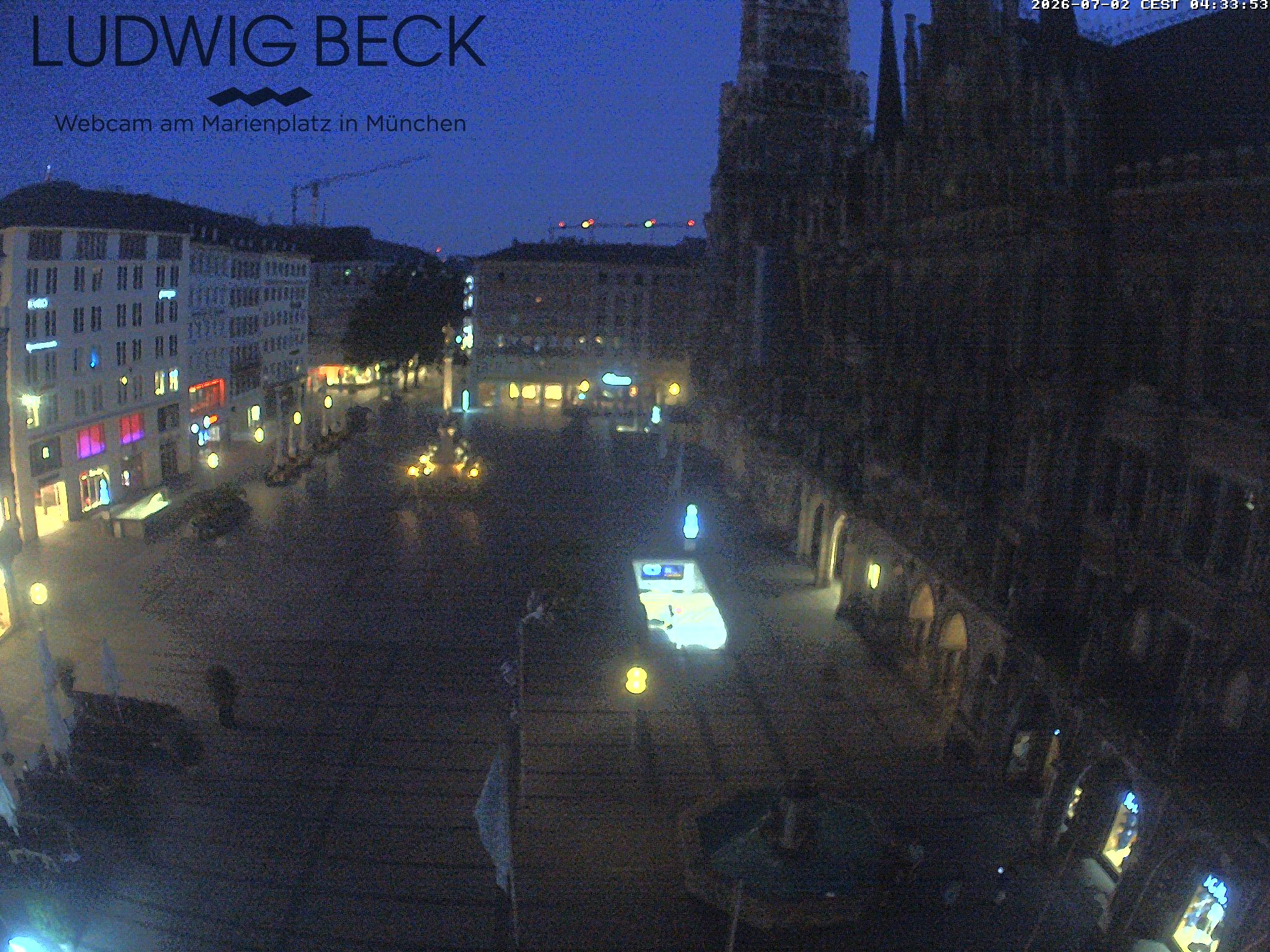 Archived image Webcam at the Marienplatz, Munich