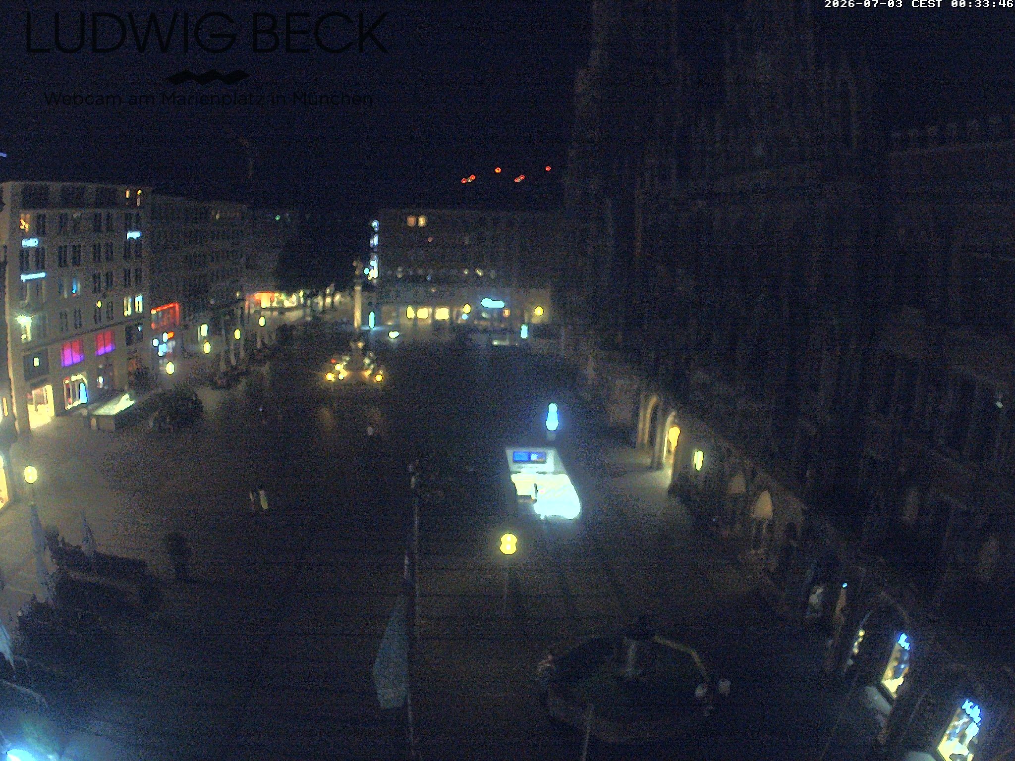 Archiv Foto Webcam am Marienplatz München